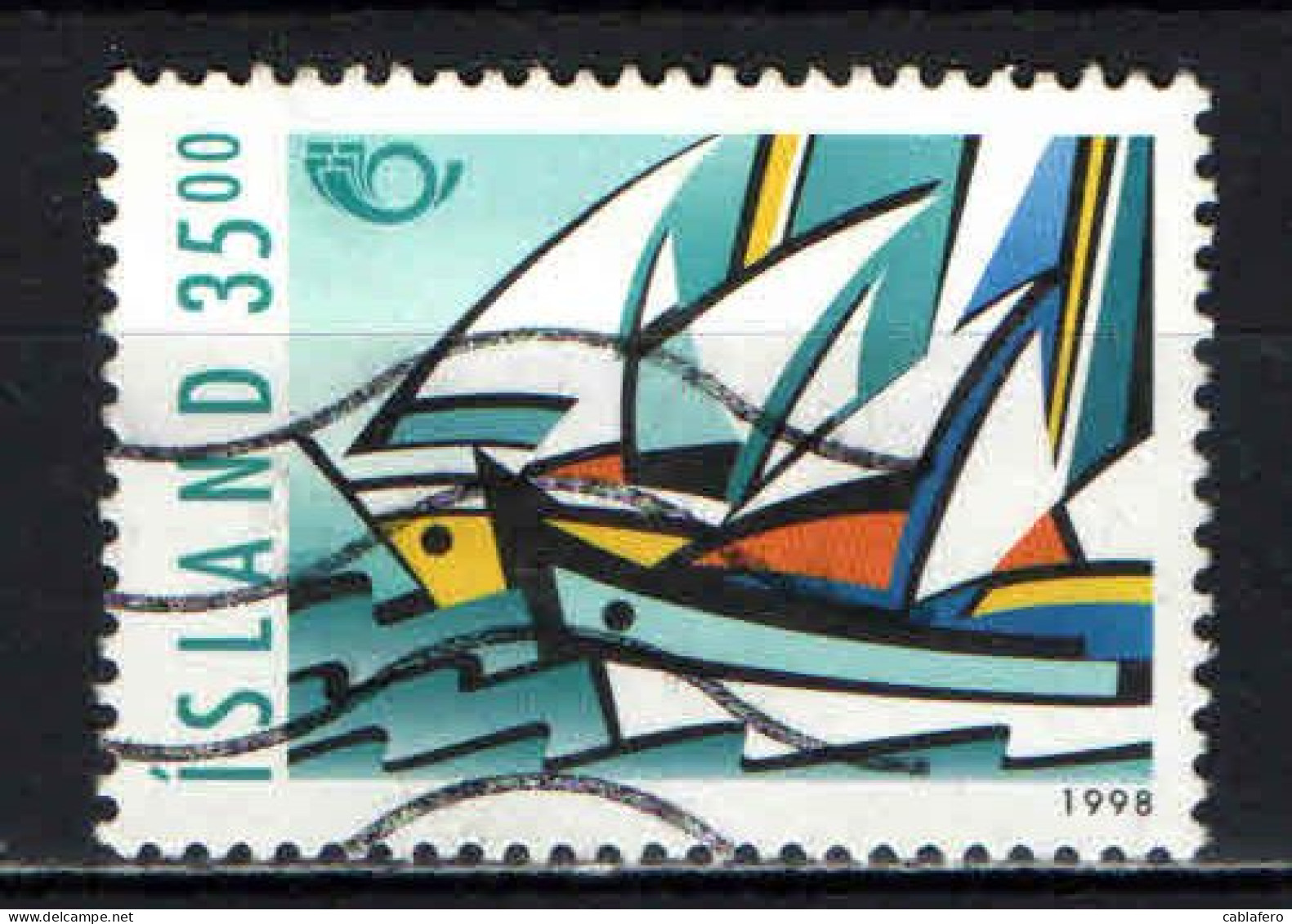 ISLANDA - 1998 - NORDEN -  LA NAVIGAZIONE - BARCHE A VELA - USATO - Used Stamps