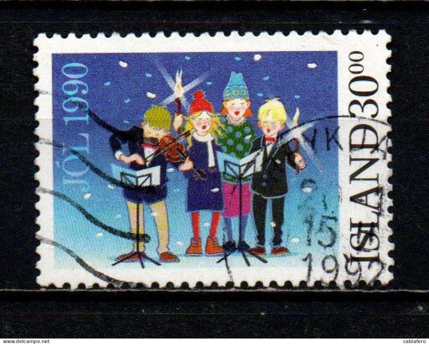 ISLANDA - 1990 - NATALE - CORO DI BAMBINI - USATO - Used Stamps