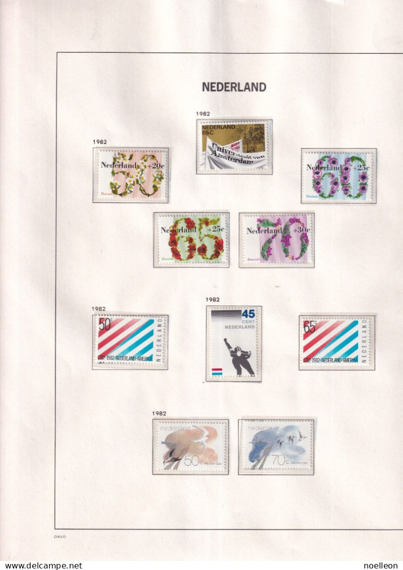 Année 1982 Complète Avec Bloc MNH - Années Complètes