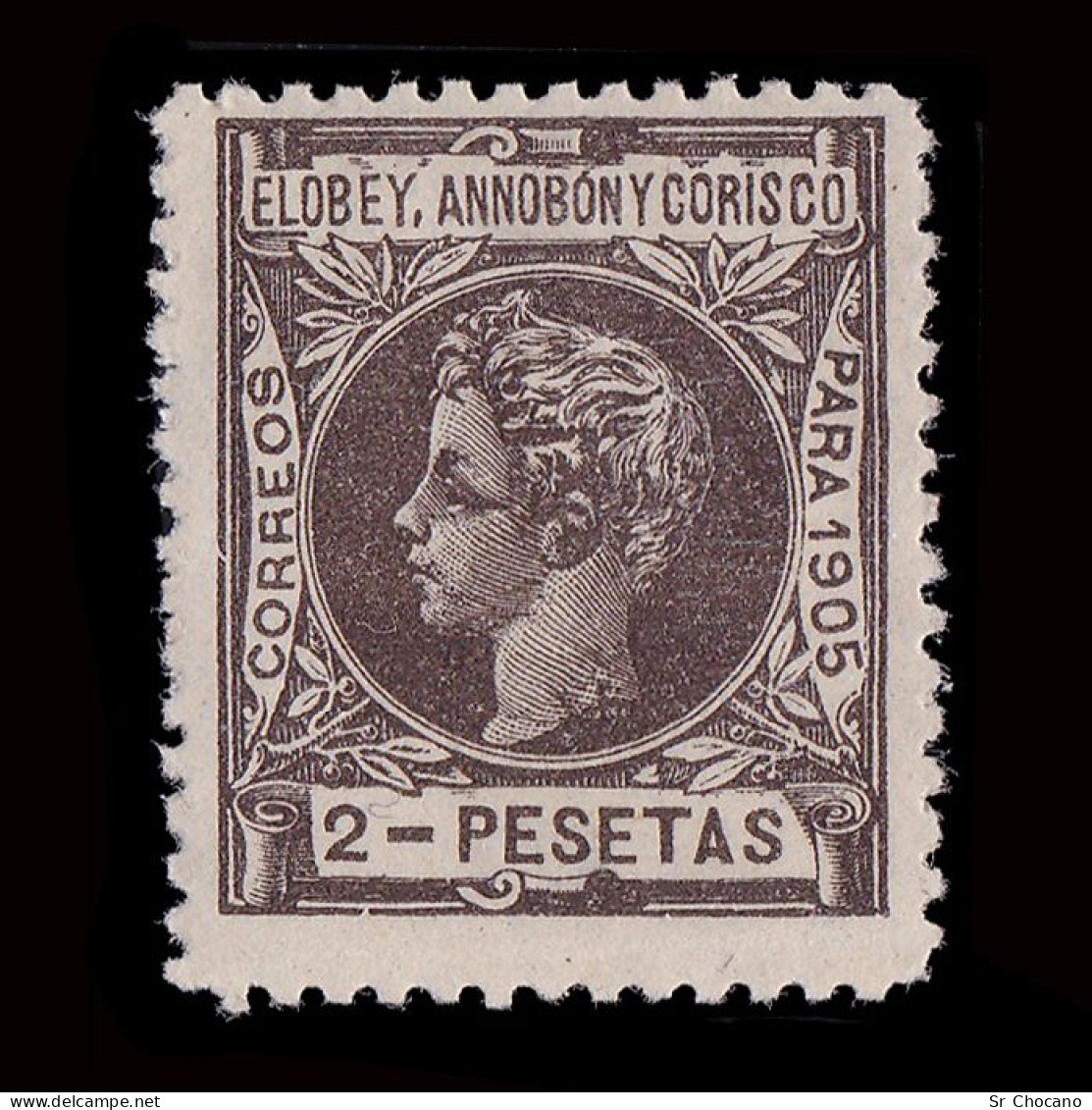 ELOBEY.1905 Alfonso XIII.2p.MH.Edifil 30 - Annobon & Corisco