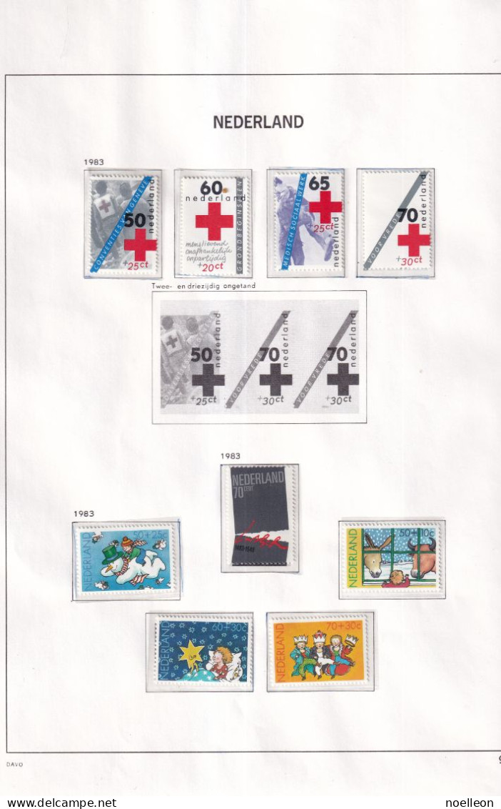 Année 1983 Complète Avec Bloc MNH - Années Complètes