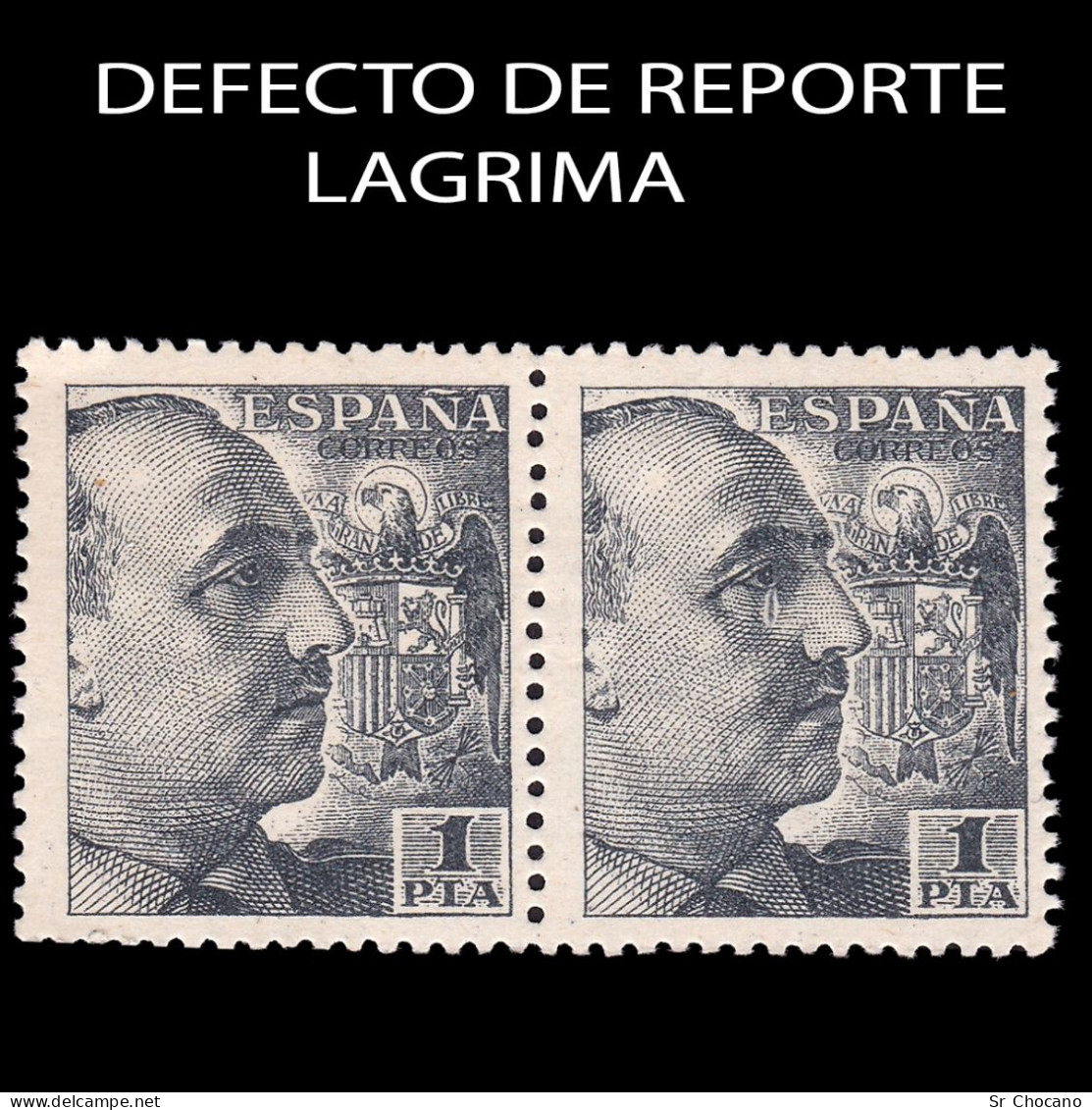 DEFECTO REPORTE.Cid Franco1949-53.1p.Blq2.NMNH Edifil.1056 - Variedades & Curiosidades