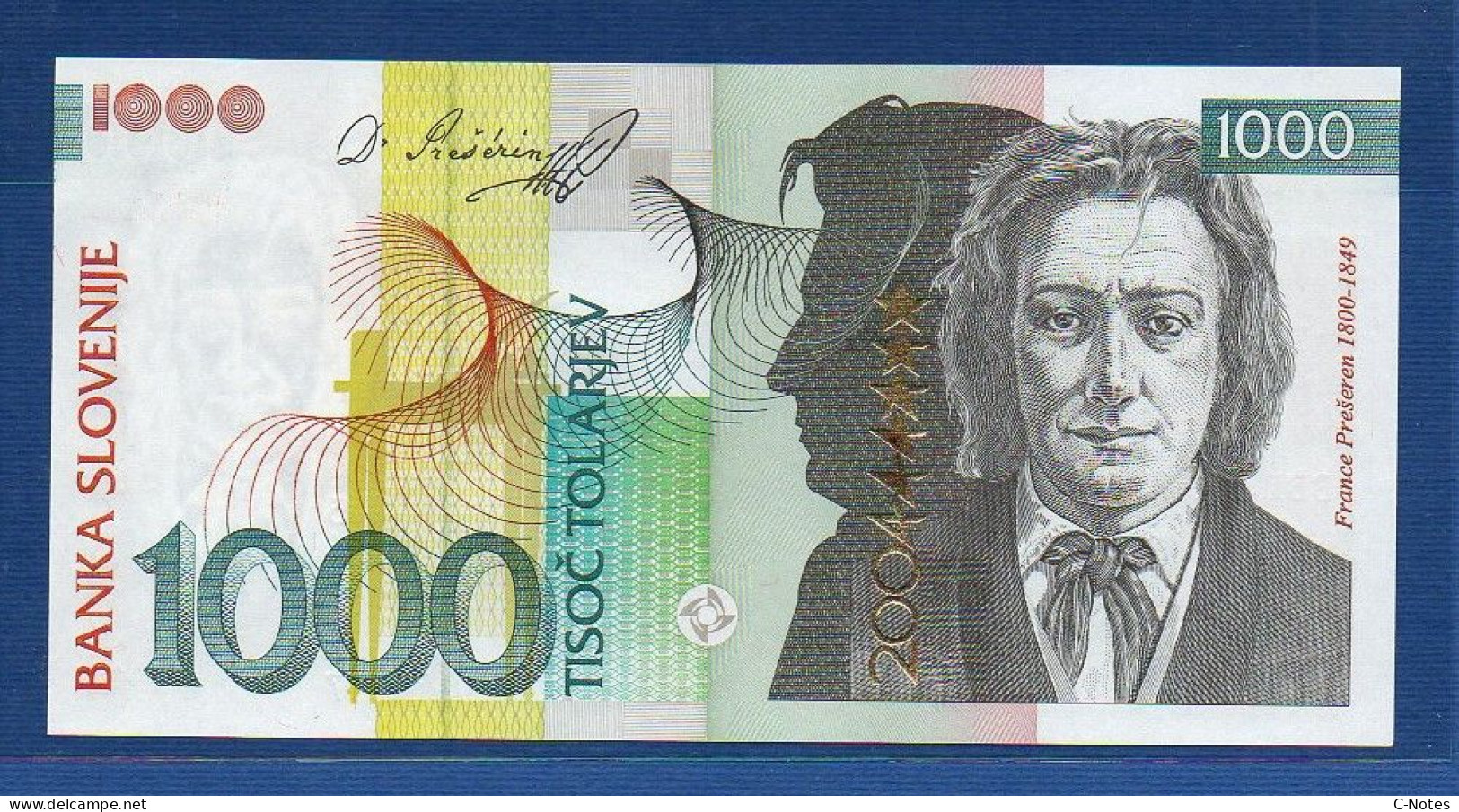 SLOVENIA - P.29 – 1000 Tolarjev 2004 UNC, S/n BB543947 "EU Entry" Commemorative Issue - Slovénie