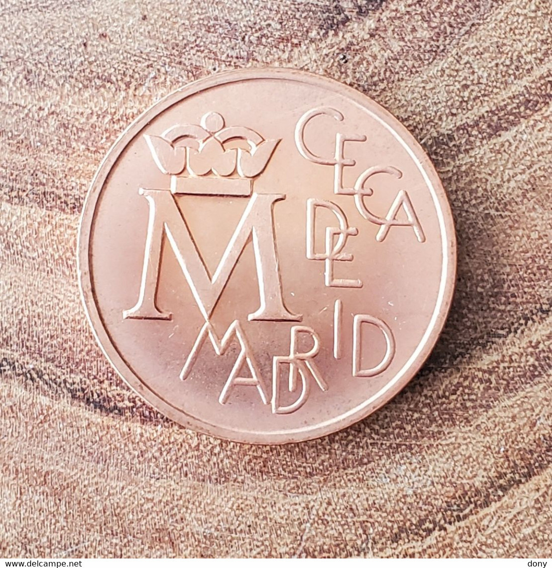 Medalla Prueba Cobre Conmemorativa De La Ceca De Madrid De 1987 Asi Nace Una Moneda XXV Aniversario Boda España -  Proeven En Herslagen