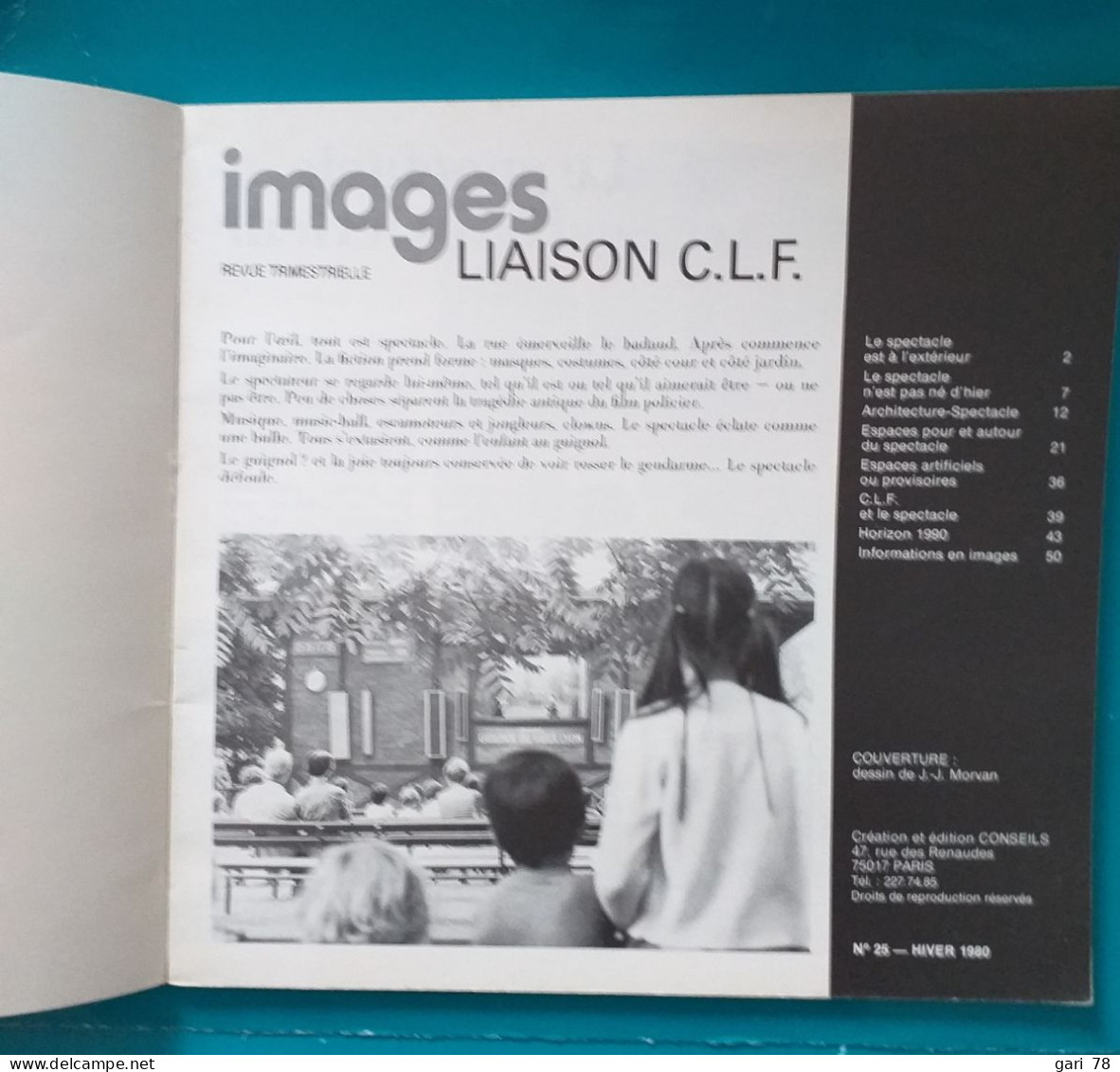 IMAGES DU SPECTACLE  Revue Des Ciments Lafarge N° 25 - Hiver 1980 - Maison & Décoration