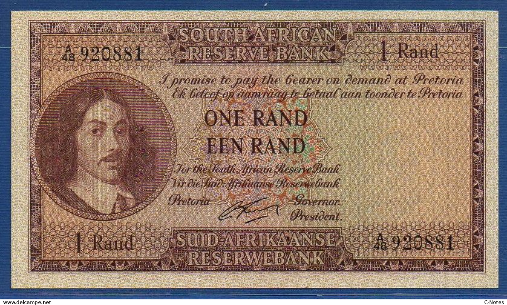 SOUTH AFRICA - P.102b  – 1  Rand Nd (1961-1965) UNC, S/n A/48 920881 - Afrique Du Sud