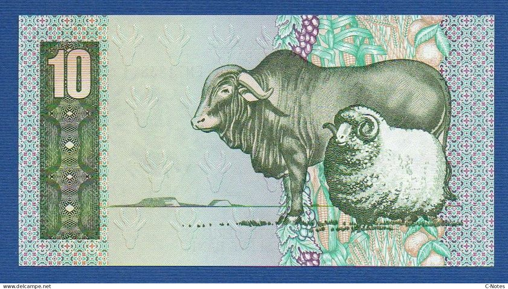 SOUTH AFRICA - P.120d – 10 RAND ND (1985 - 1990) UNC, S/n EM7483814C - South Africa