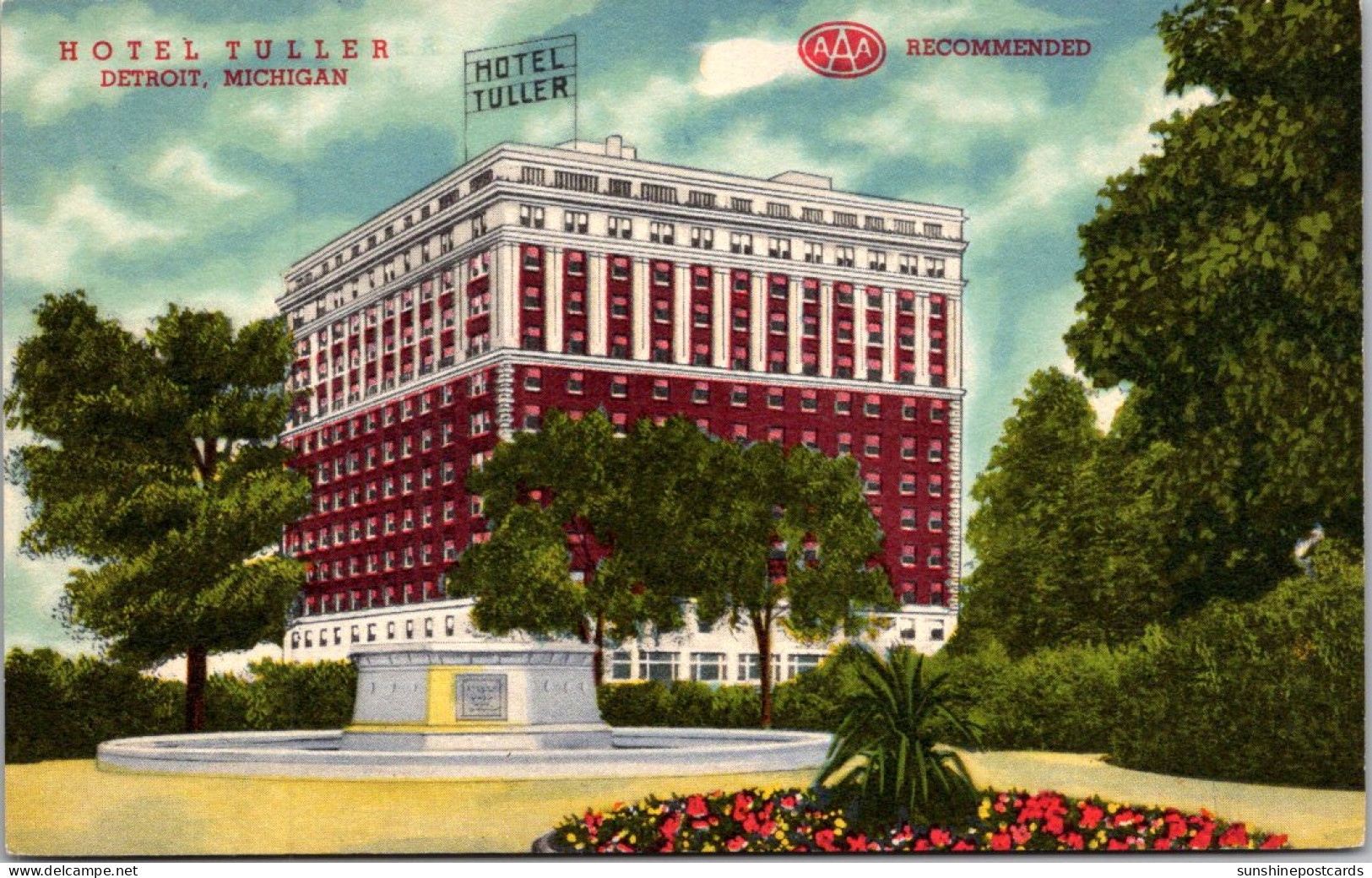 Michigan Detroit Hotel Tuller Curteich - Detroit