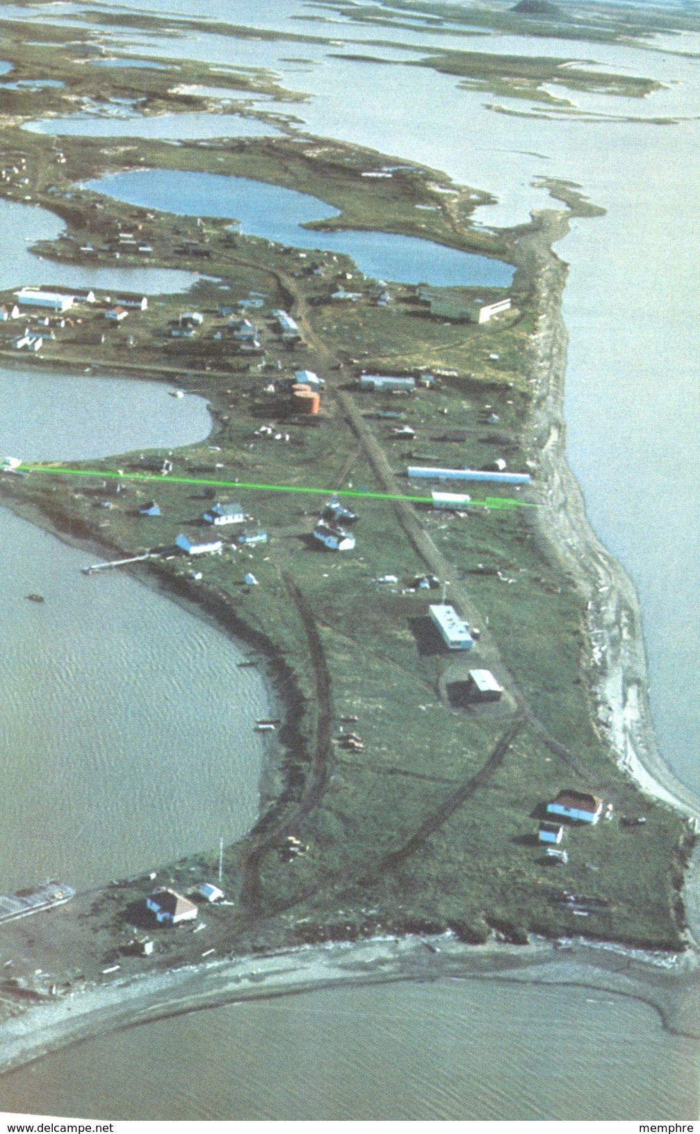 1972 Postcard -  -Aerial View Of Tuktoyatuk,  NWT   From Series 1YN-1 Used - 1953-.... Reign Of Elizabeth II