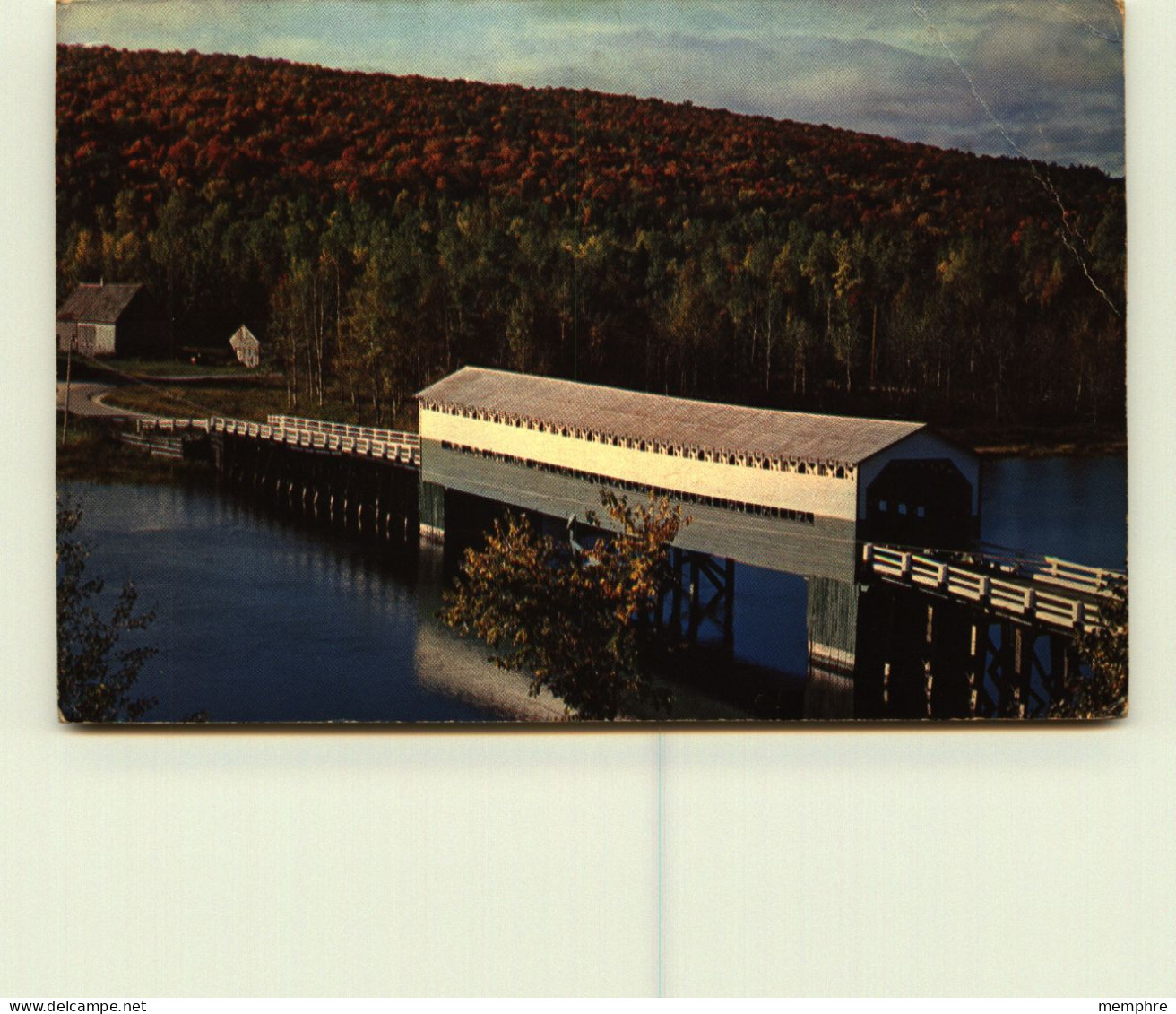 1972 Postcard -  -Covered Bridge, Kiamika River  QC  From Series 1PQ-1 Used - 1953-.... Reign Of Elizabeth II