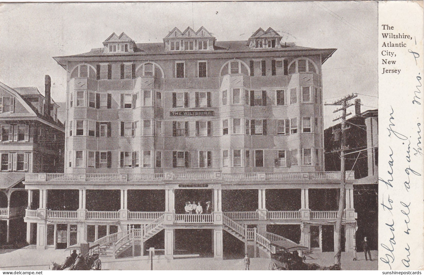 New Jersey Atlantic City The Wiltshire Hotel 1907 - Atlantic City