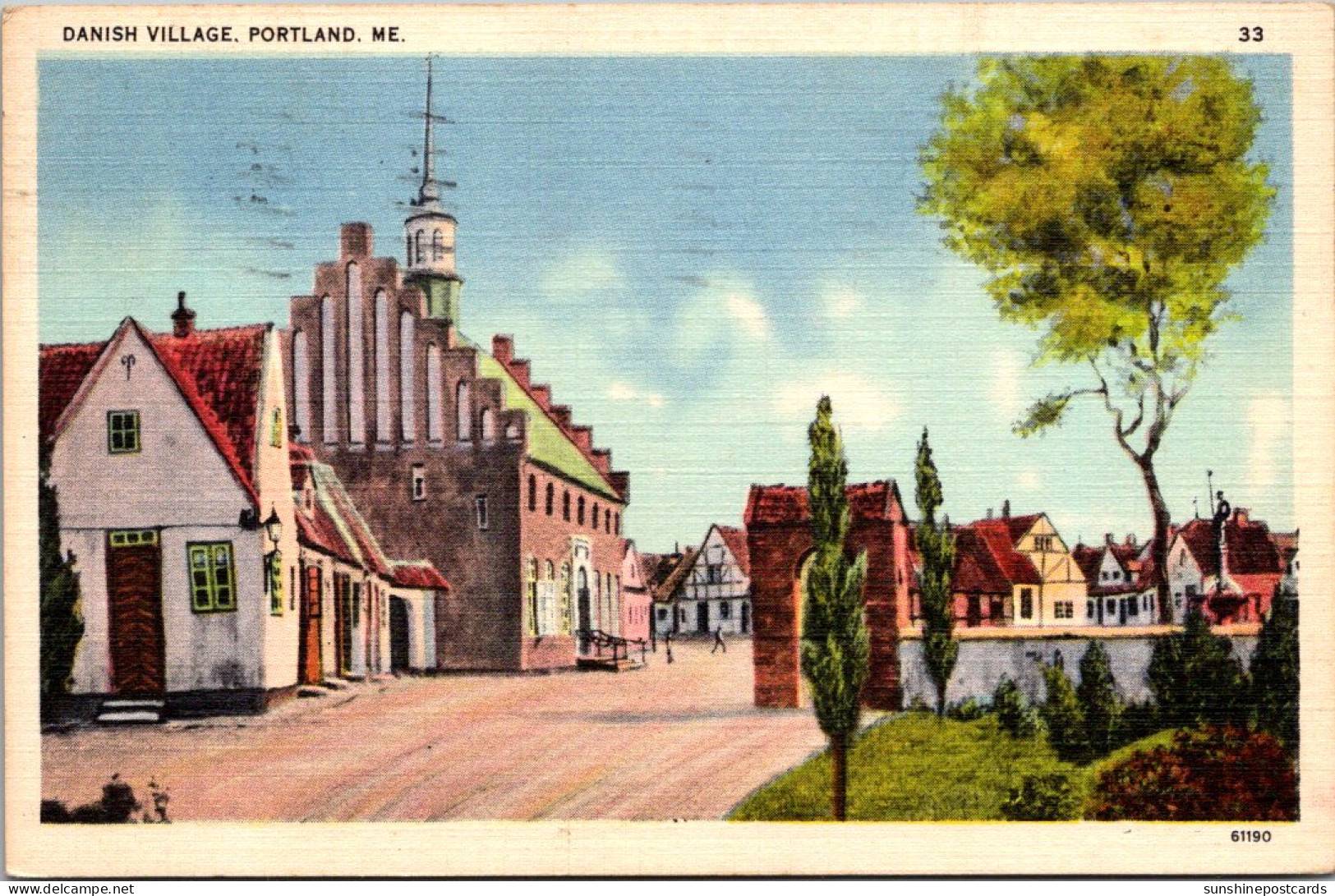 Maine Portland The Danish Village 1939 - Portland