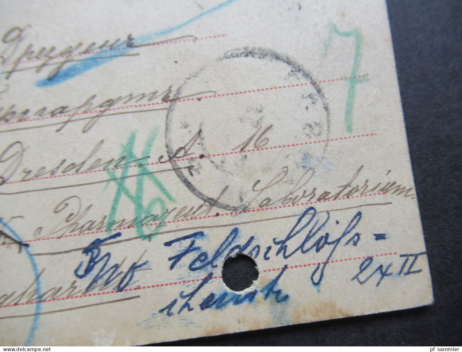 1908 Russland / Polen Grosno / Krosno ?! Nach Dresden U. Dort Weitergeleitet Nach Dresden Feldschlösshausen ?! - Stamped Stationery