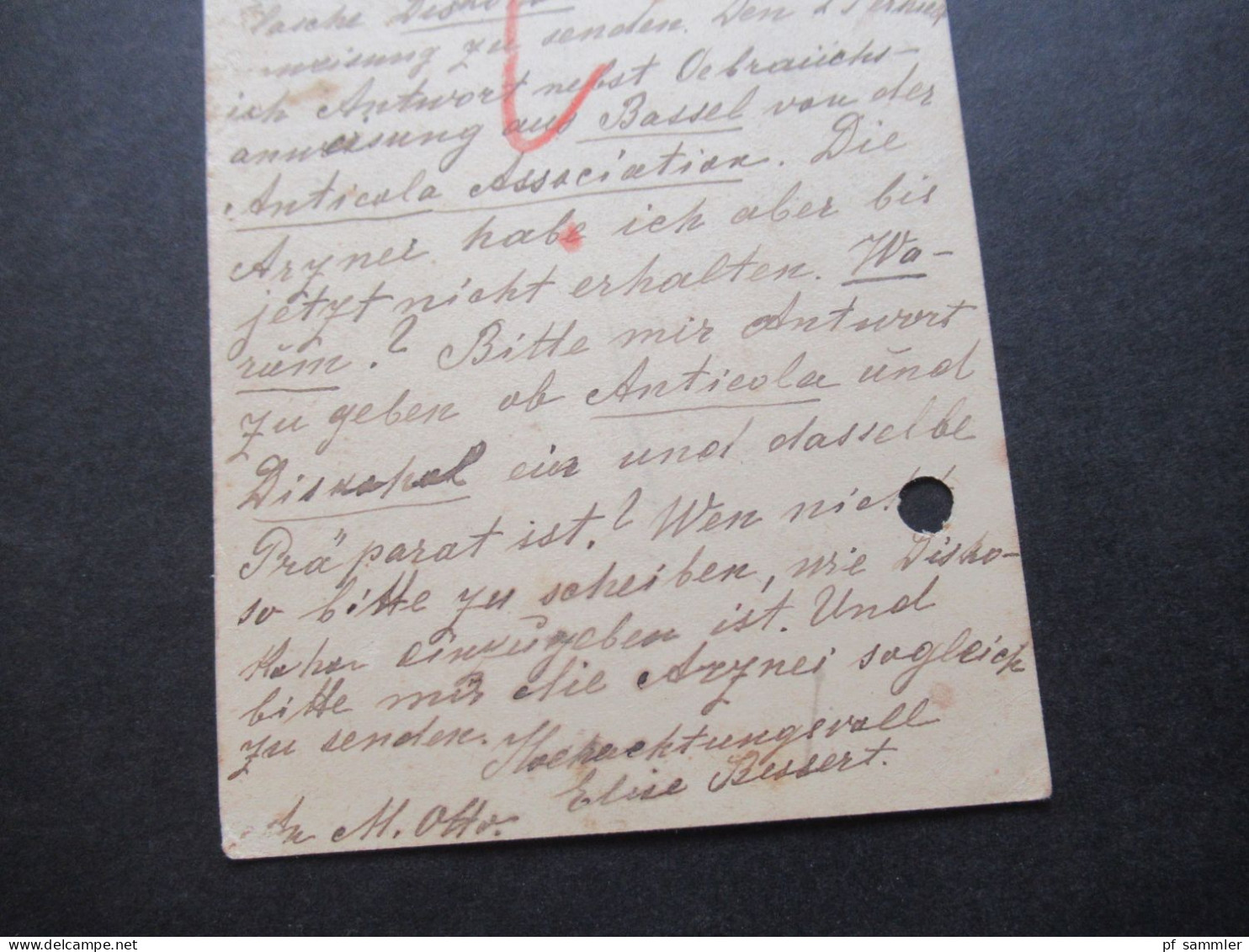 1908 Russland / Polen Grosno / Krosno ?! nach Dresden u. dort weitergeleitet nach Dresden Feldschlösshausen ?!