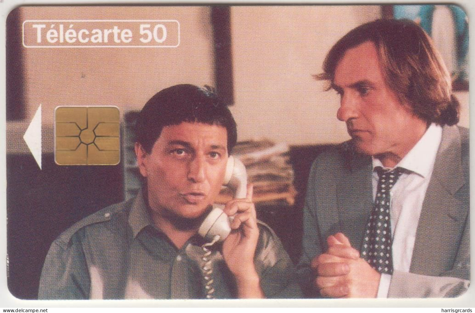 FRANCE - Telephone Et Cinema N.9 - Clavier & Depardieu, Chip:GEM1B (Not Symmetric White/Gold), 50 U, 10/95, Used - 1995