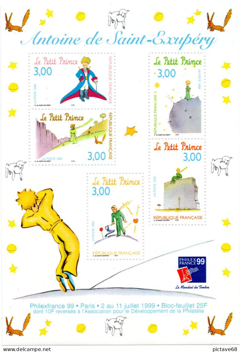 FRANCE / BLOC FEUILLET N° 20 NEUF * * ANTOINE DE SAINT EXUPERY- LE PETIT PRINCE - Neufs