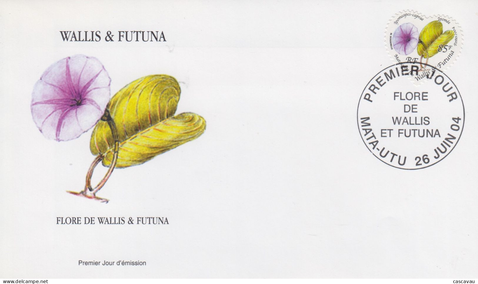 Enveloppe  FDC  1er  Jour   WALLIS  ET  FUTUNA    Flore   2004 - FDC