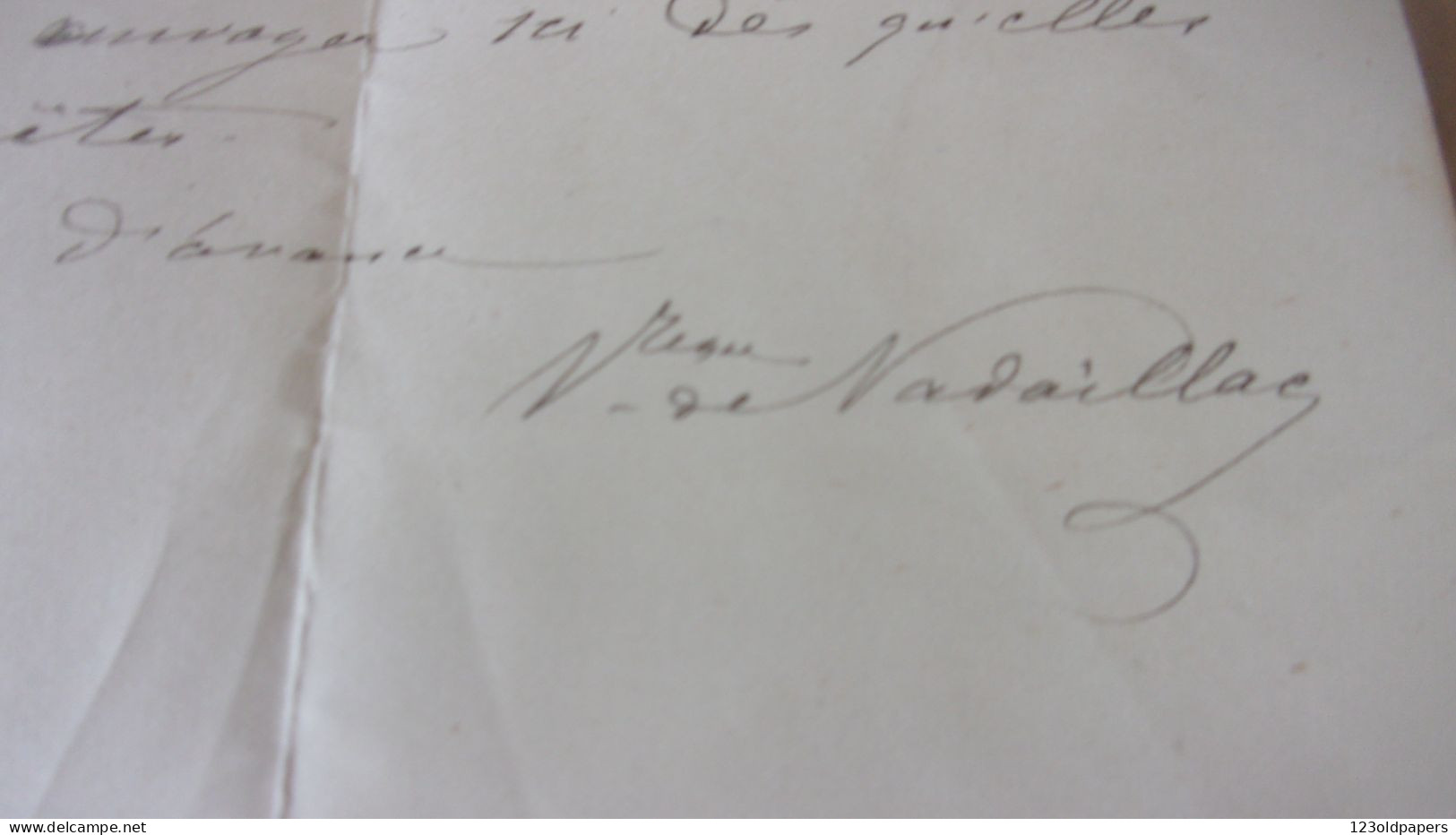 LAS 1885 COMTESSE DE NADAILLAC BELLE LETTRE A GUILLEN POUR L ACHAT DE 200 PEAUX DE TAUPES QUERCY LOT - Manuscripts