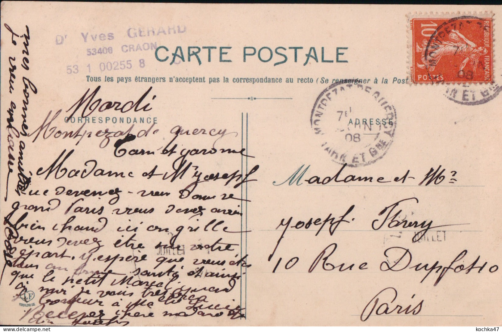 Montpezat (82)  Arrivée Du Courrier  CPA 1908 - Montpezat De Quercy