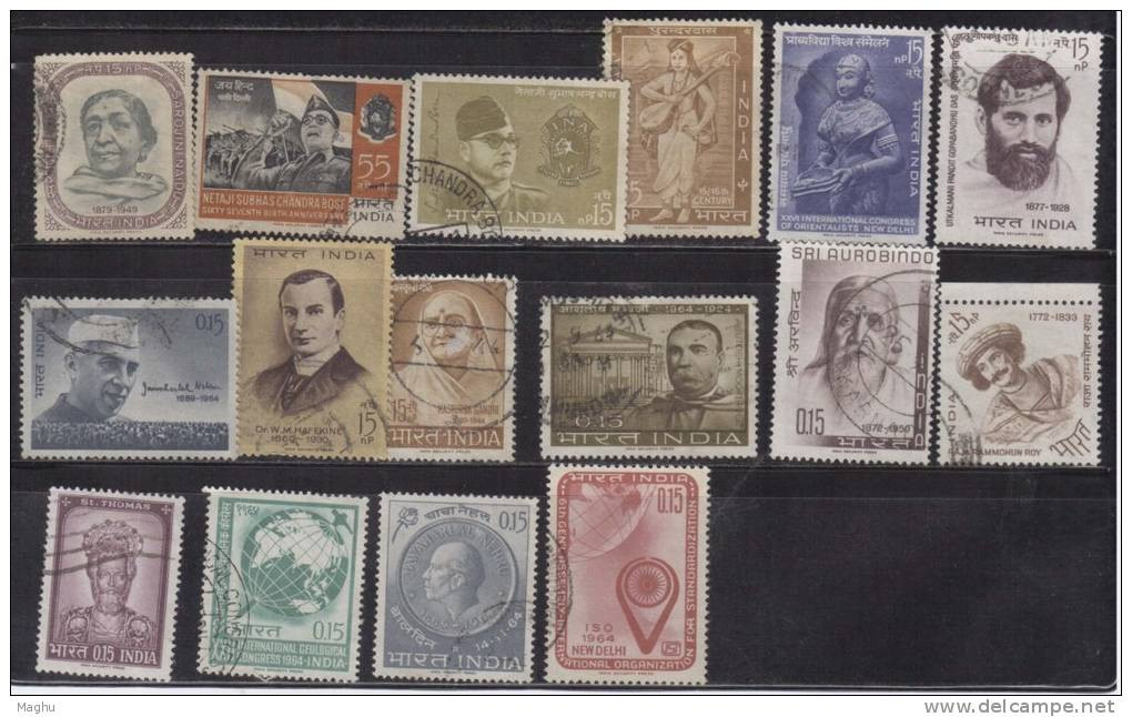 India Used 1964 Year Pack, (Sample Image) - Años Completos