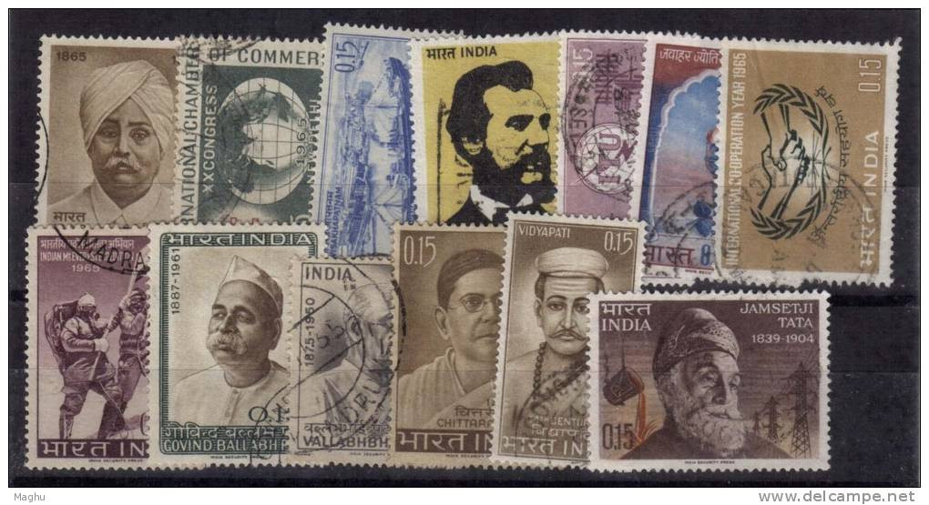 India Used 1965 Year Pack, (Sample Image) - Années Complètes