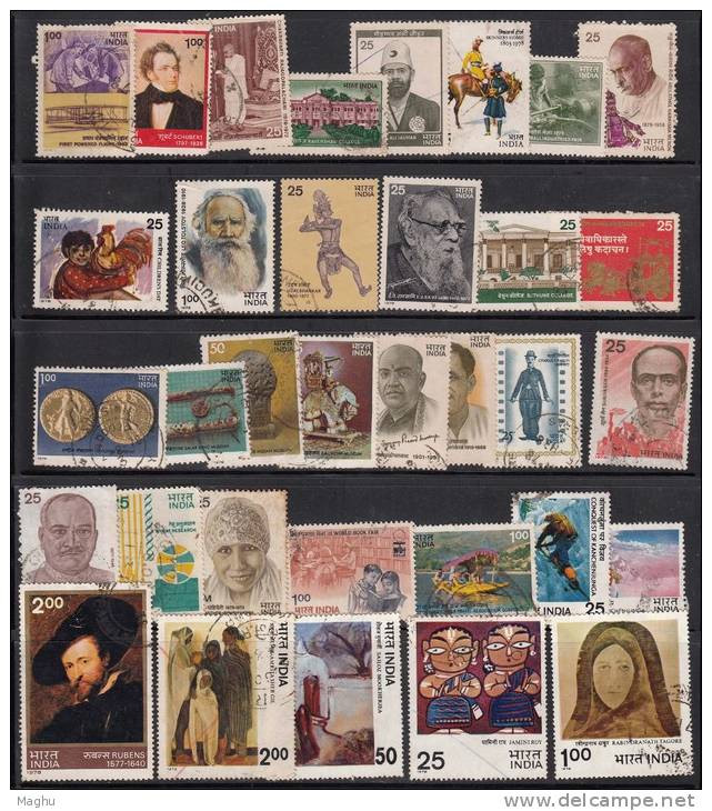 India Used Year Pack 1978, (Sample Image) - Années Complètes