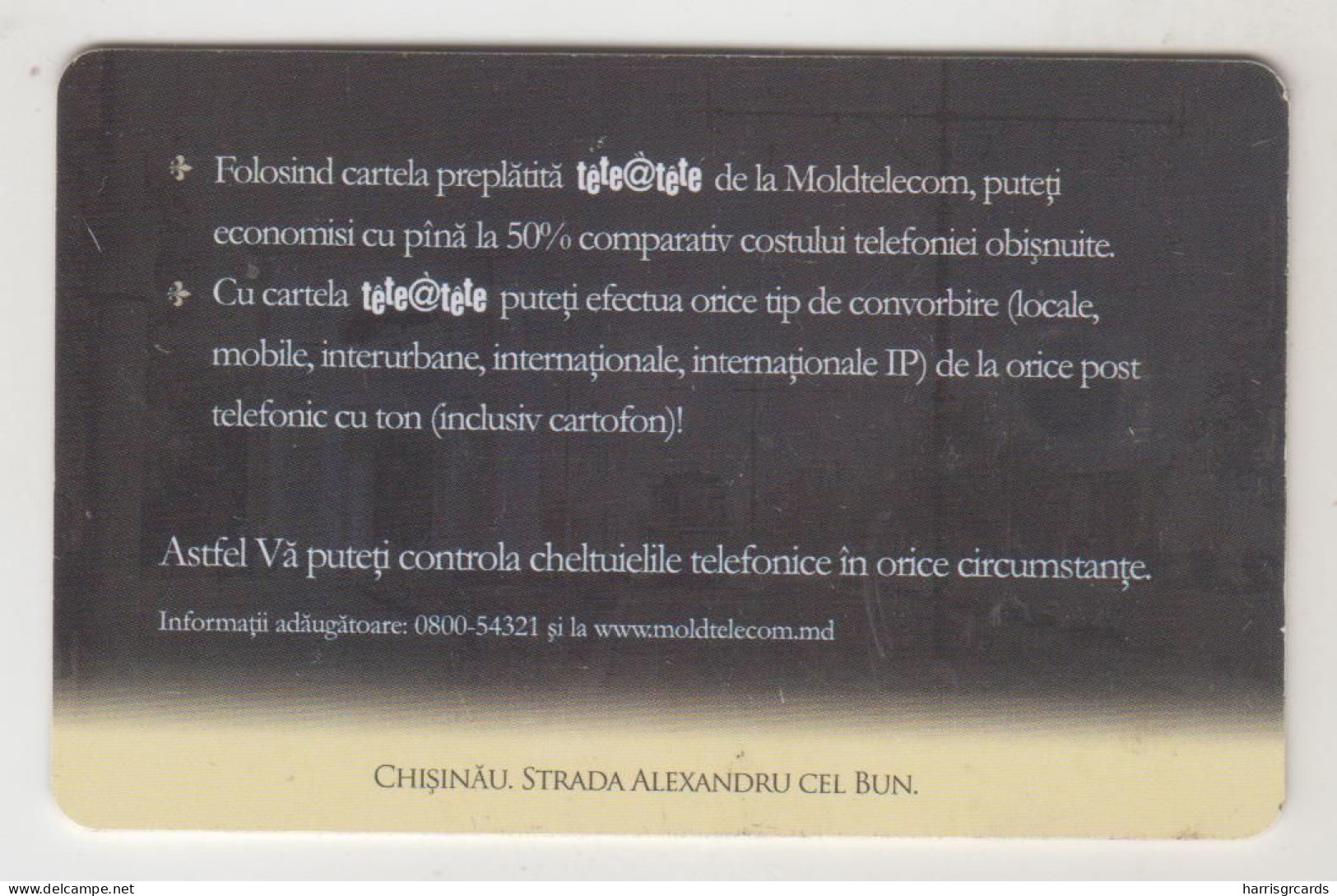 MOLDOVA - Strada Alexandru Cel Bun, Chip:CHT08, Moldtelecom 25 Units, 05/05, Tirage 30.000,used - Moldawien (Moldau)