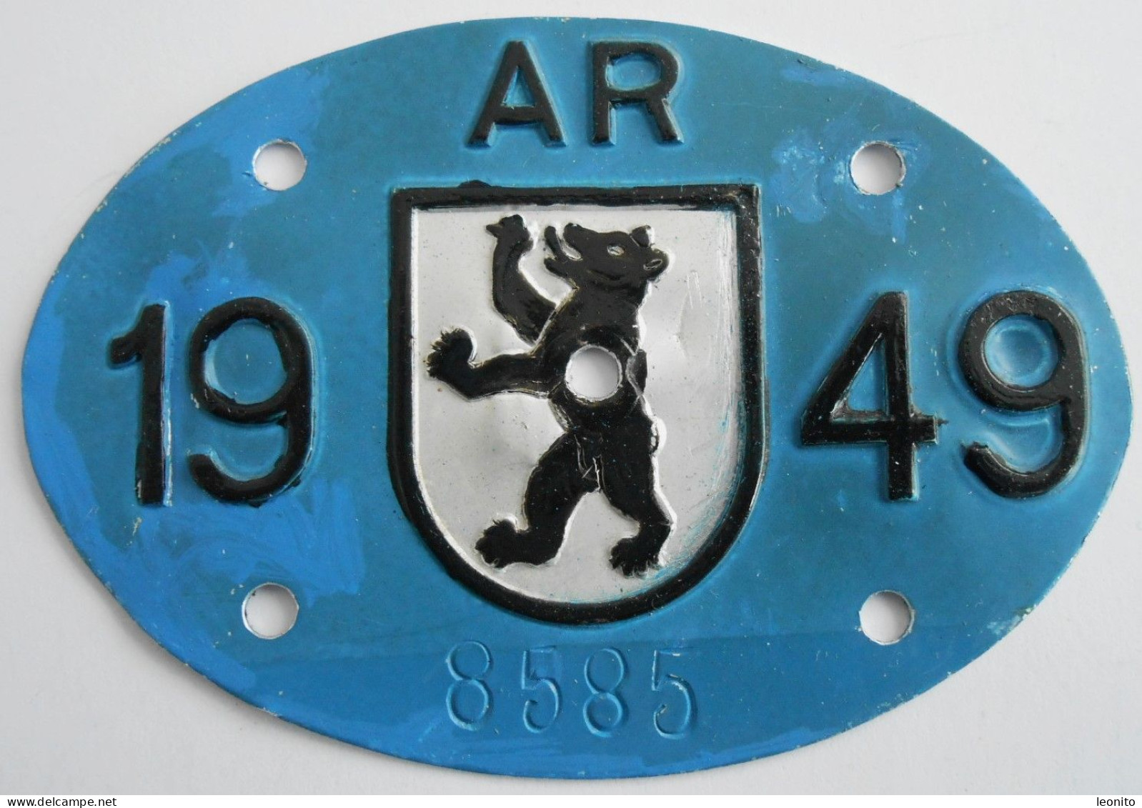 Velonummer Appenzell Ausserrhoden AR 49 - Number Plates