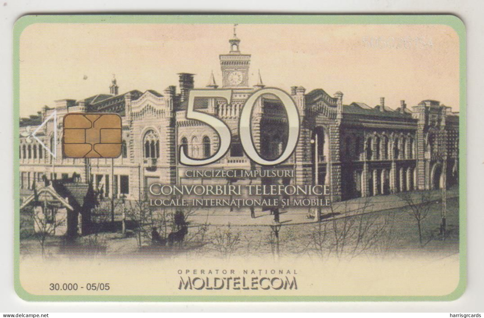 MOLDOVA - Passaj, Chip:CHT08, Moldtelecom 50 Units, 05/05, Tirage 30.000,used - Moldawien (Moldau)