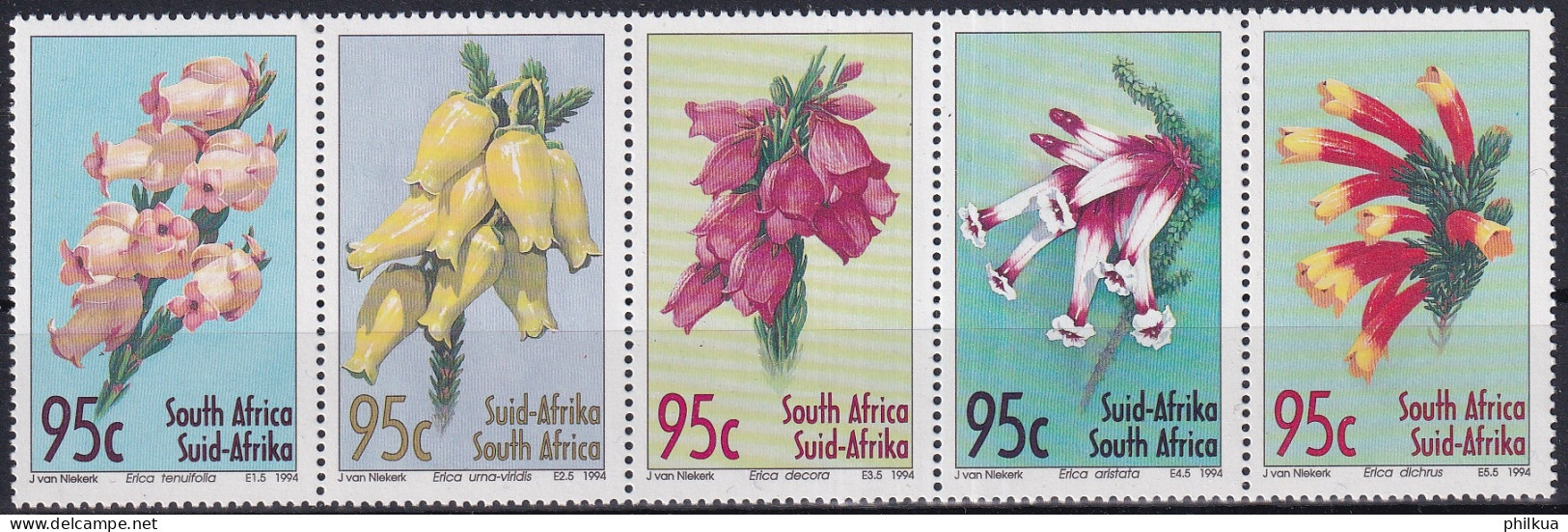 MiNr. 944 - 948 Südafrika 1994, 30. Sept. Glockenheiden - Postfrisch/**/MNH  - Unused Stamps