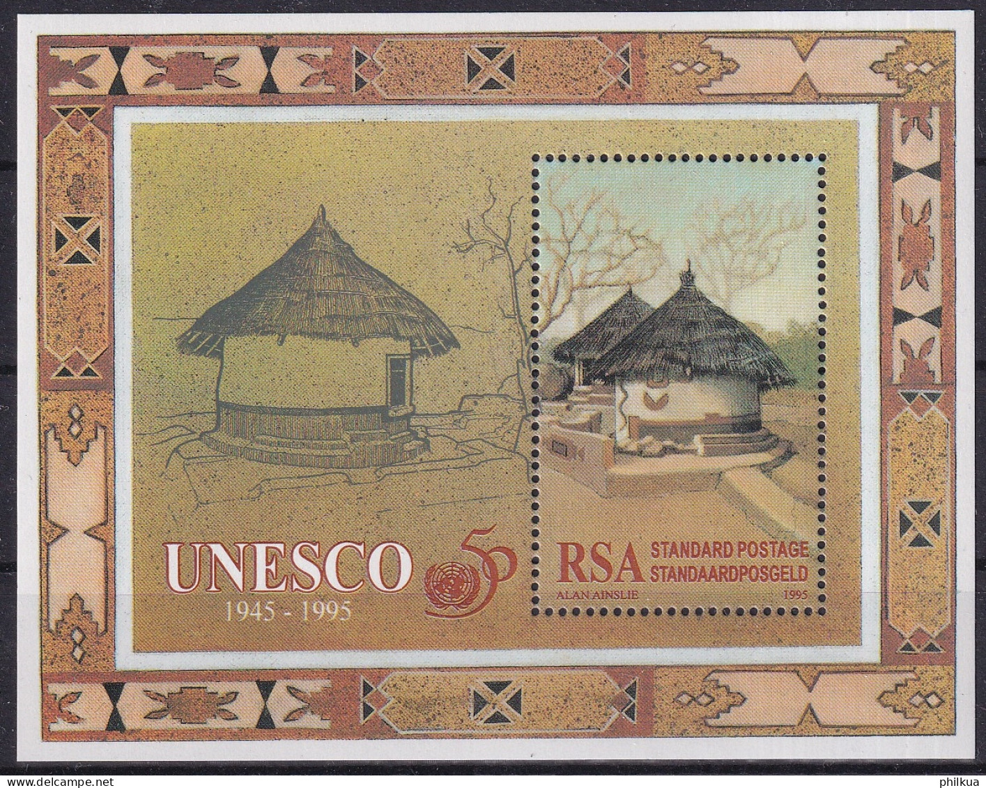 MiNr. 978 (Block 40) Südafrika1995, 24. Okt. Blockausgabe: 50 Jahre UNESCO - Postfrisch/**/MNH  - Nuevos