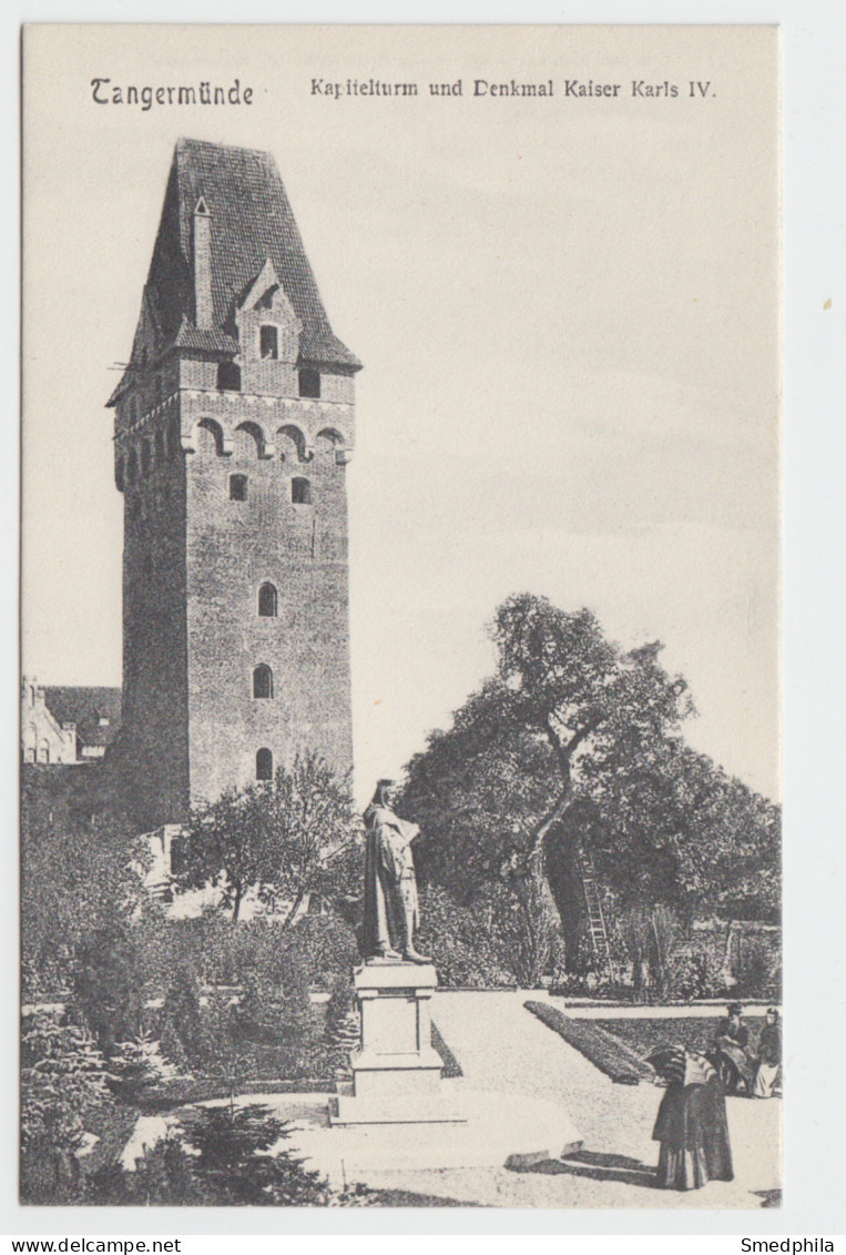 Tangermünde - Kapitelturm Und Denkmal Kaiser Karl IV - Tangermuende