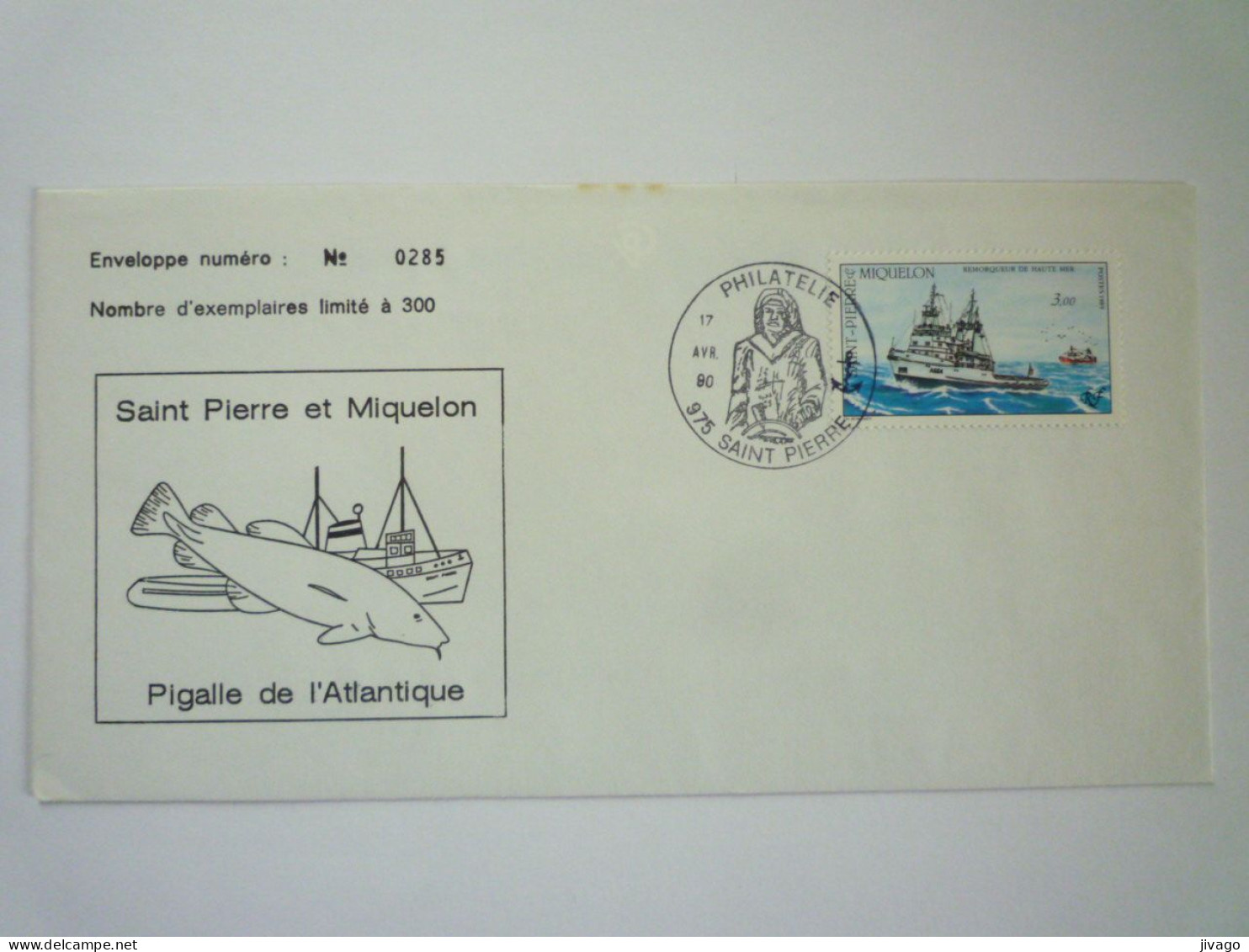 2023 - 1060  SAINT-PIERRE Et MIQUELON  -  Enveloppe Philatélique  (tirée à 300 Ex)   1990   XXX - Covers & Documents