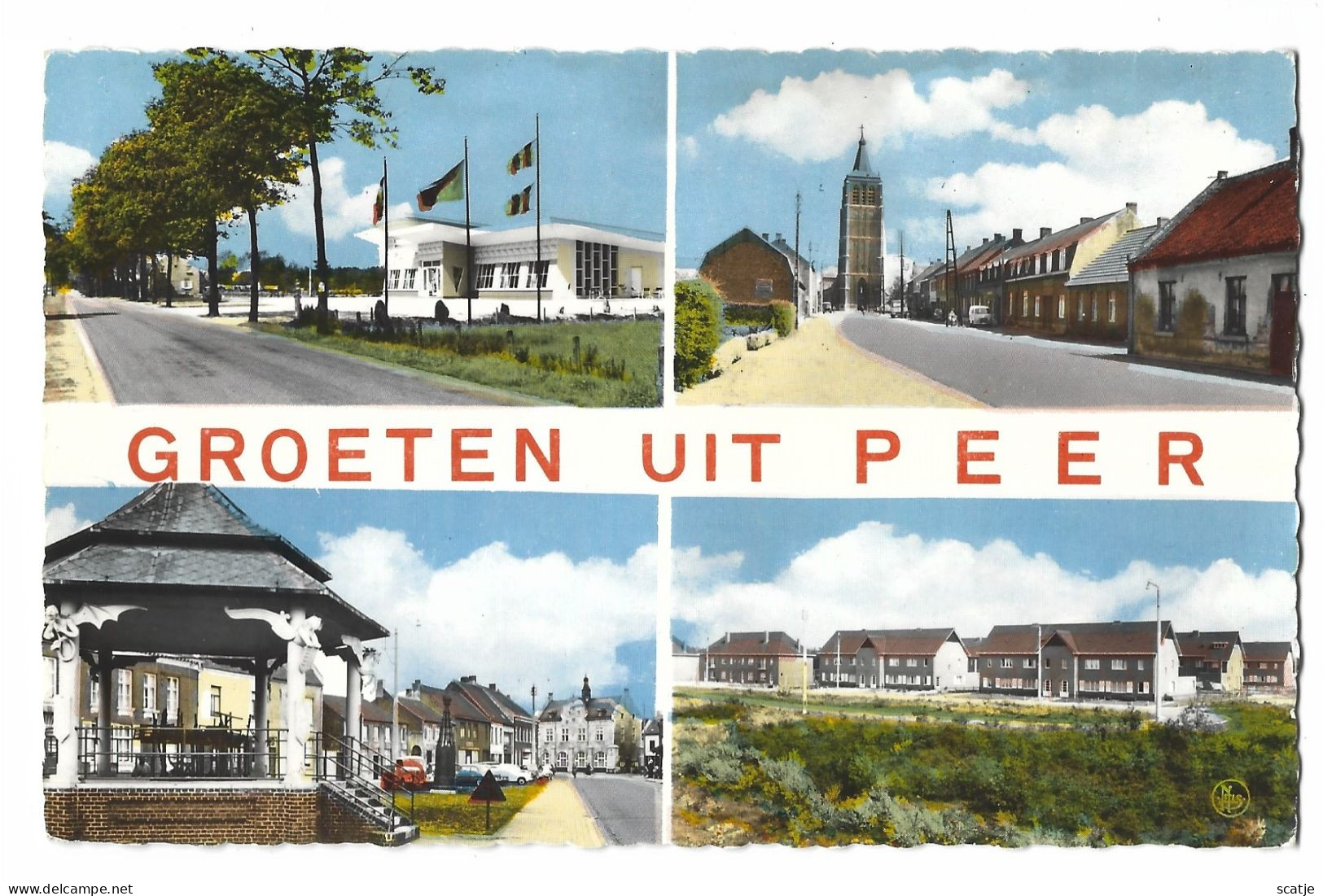 Peer.  -   2 KAARTEN:   -   De Toren   &   Groeten Uit Peer - Peer