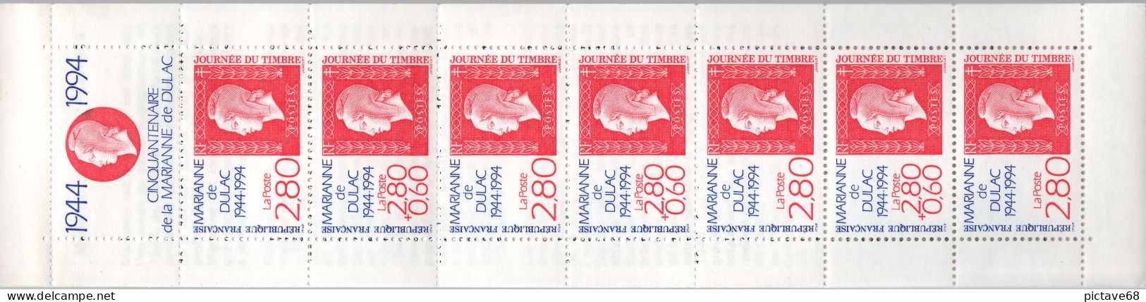 FRANCE / CARNETS JOURNEE & FETE DU TIMBRE / N° BC 2865  ( 1994 ) - Tag Der Briefmarke
