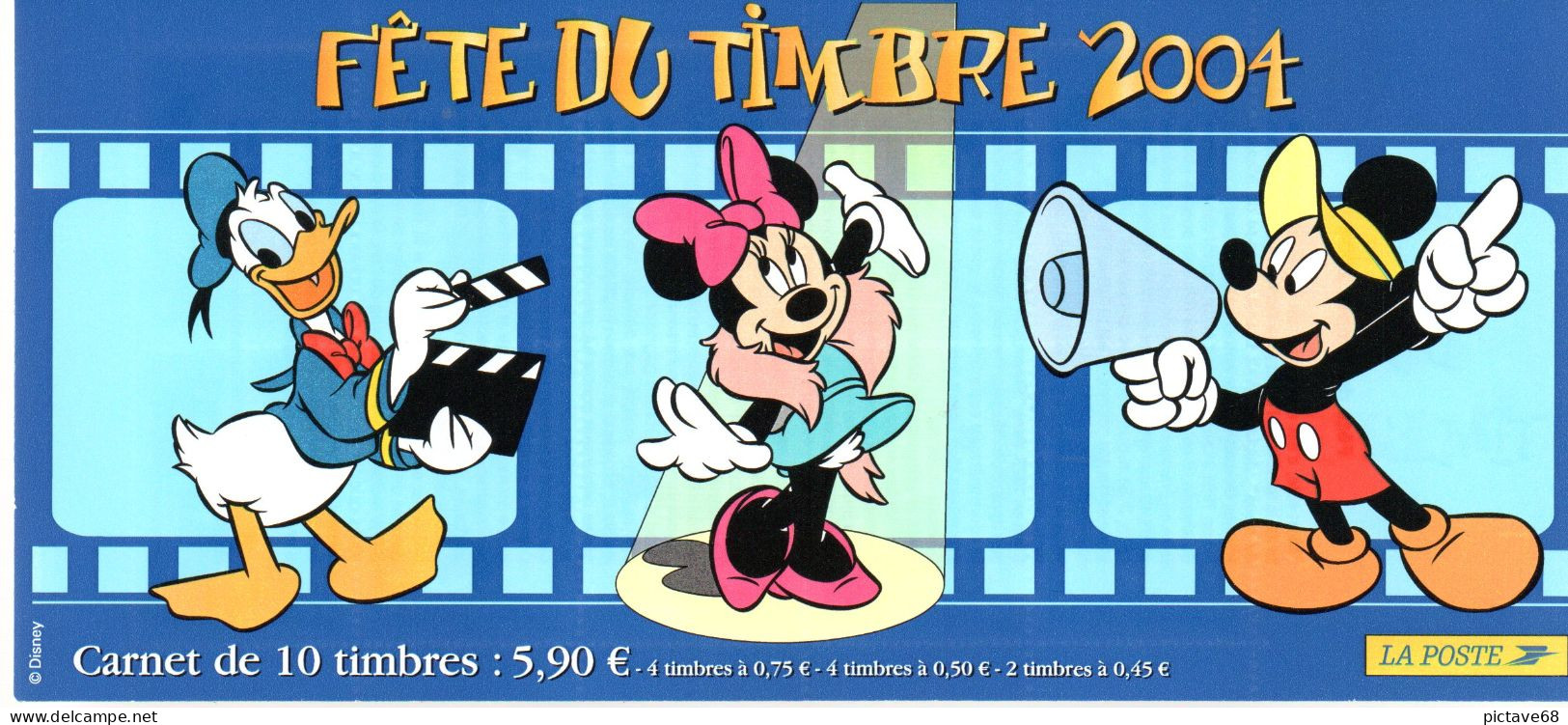FRANCE / ANNEE 2004 / CARNET FETE DU TIMBRE N° BC 3641a WALT DYSNEY - Tag Der Briefmarke