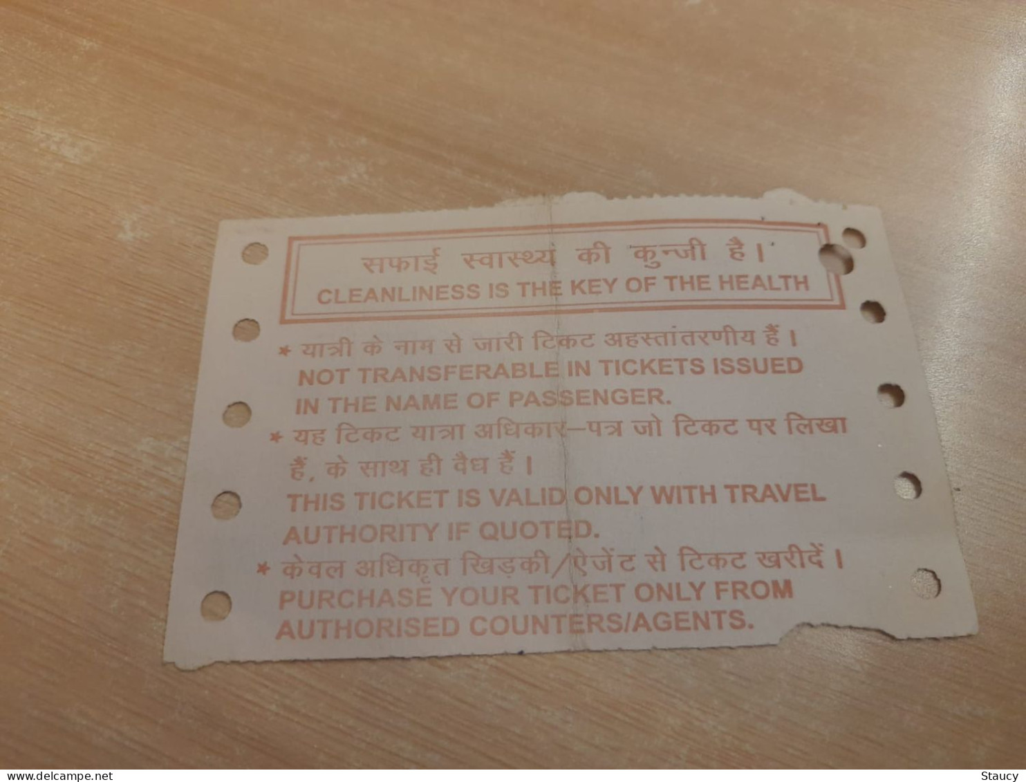 India Old / Vintage - Indian Railway / Train Ticket As Per Scan - Monde