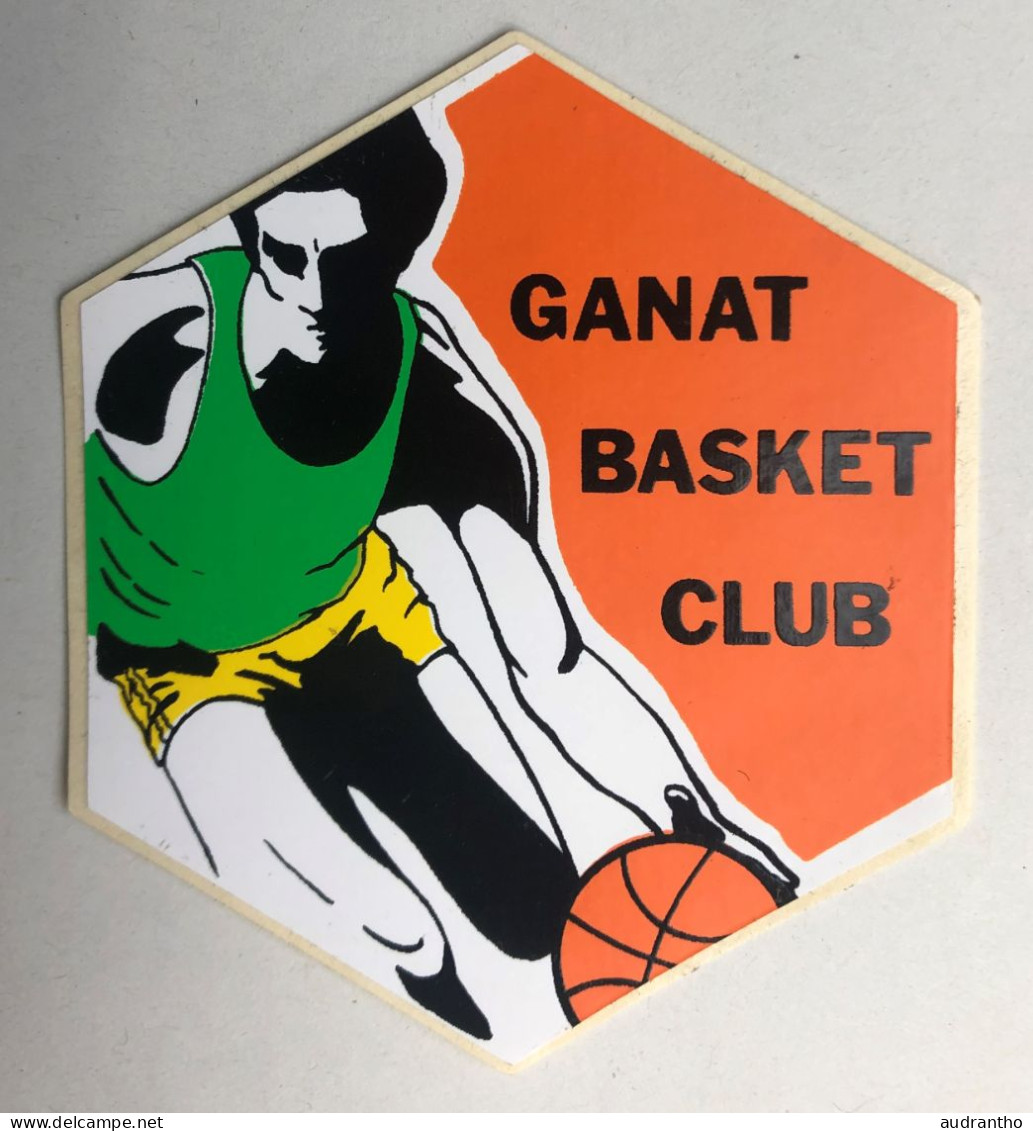 Autocollant Vintage Basketball - Ganat Basket Club - GANNAT ?? - Bekleidung, Souvenirs Und Sonstige