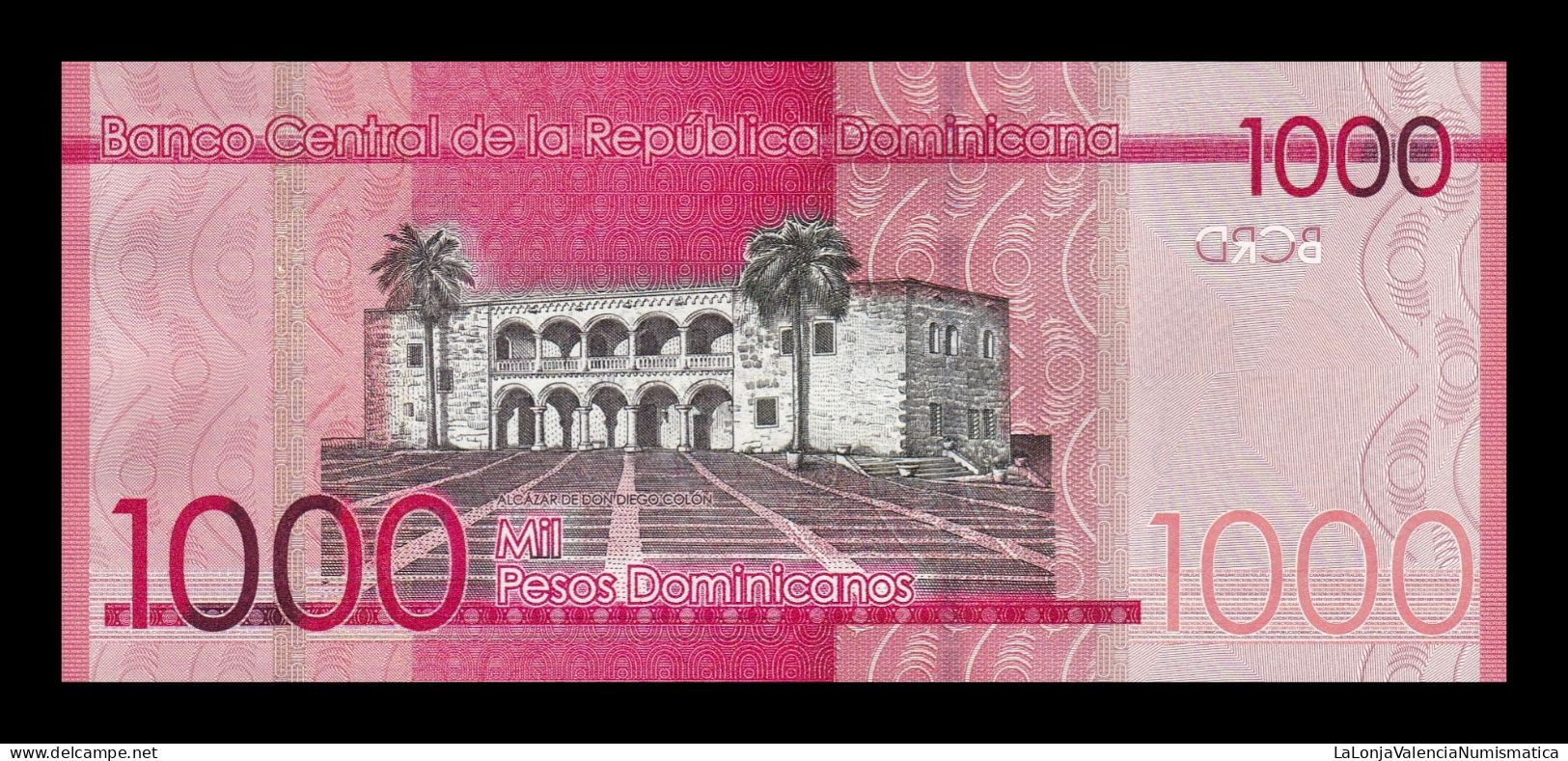 República Dominicana 1000 Pesos Dominicanos 2014 Pick 193a Low Serial 865 Sc Unc - Dominicana