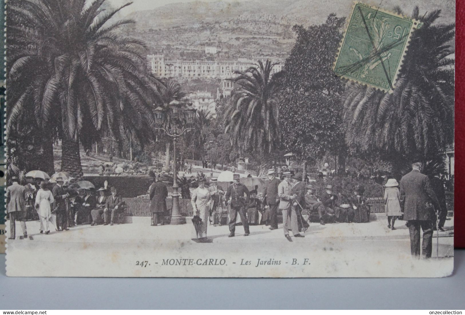 MONTE  CARLO   -    LES JARDINS       1917 - Monte-Carlo