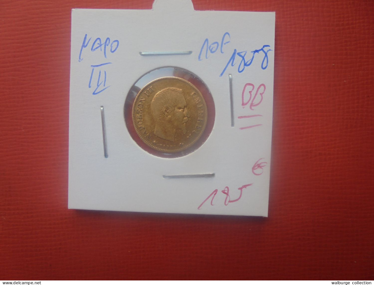 +++START SOUS LA VALEUR DE L'OR+++NAPOLEON III. 10 FRANCS OR 1858 "BB"+++(A.1) - 10 Francs (gold)