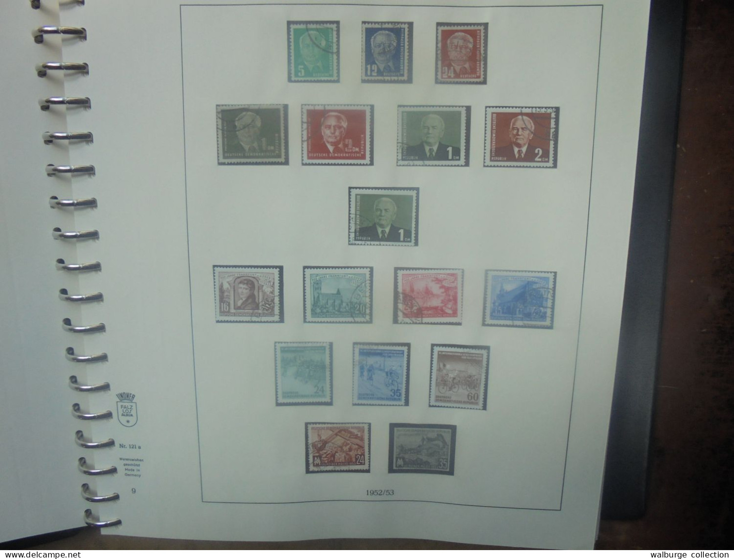 D.D.R 1950-1962 TRES BELLE COLLECTION FORT AVANCEE NEUVE**/*/OBL Dont BLOCS ND Album "Lindner"  (T.1) 2 KILOS 500 - Unused Stamps