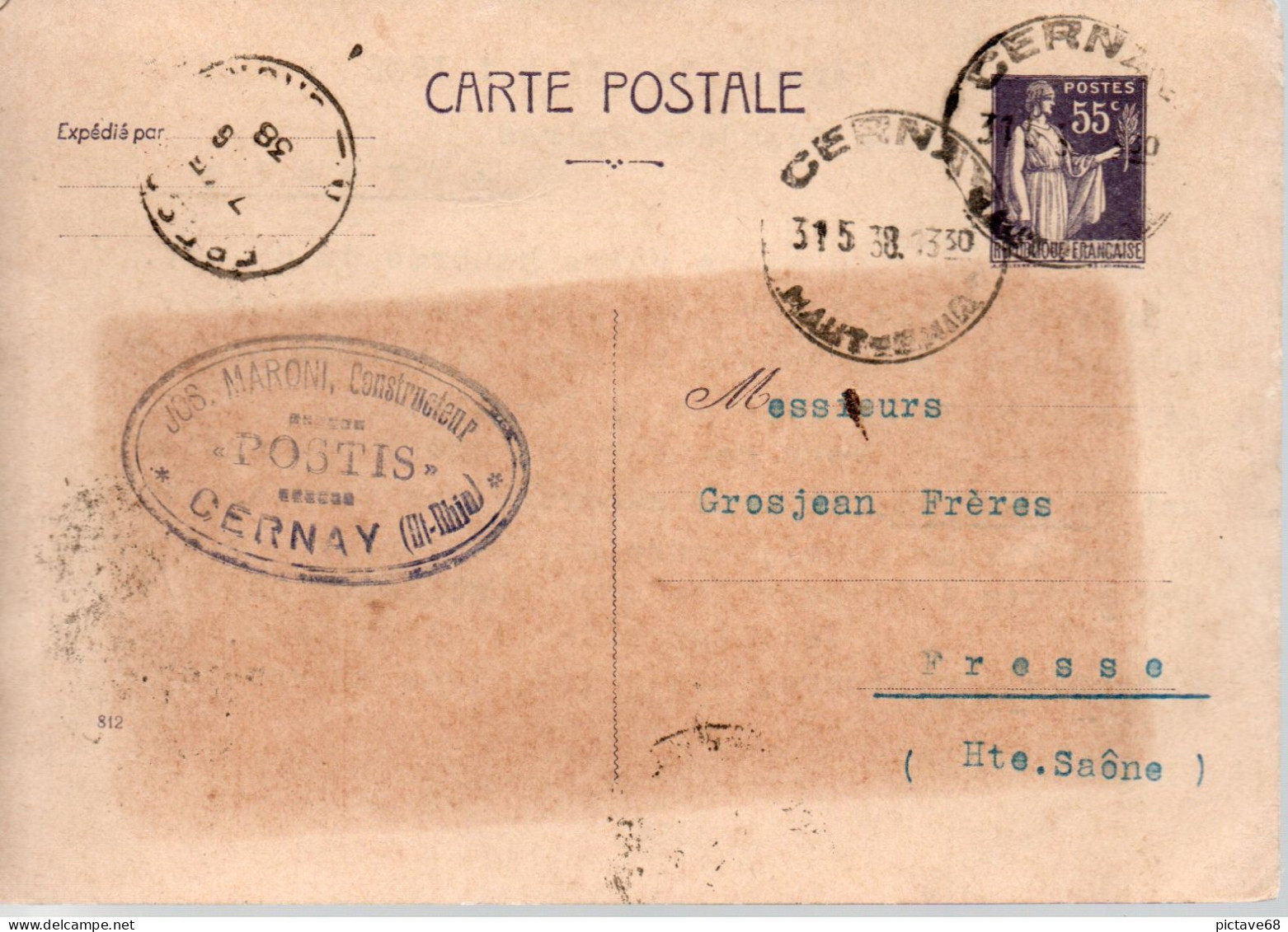 FRANCE / ENTIER POSTAUX / CARTE POSTALE N° 363-CP1 - Standaardpostkaarten En TSC (Voor 1995)