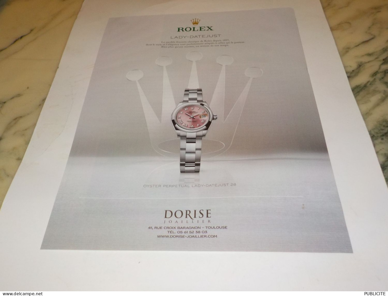 ANCIENNE PUBLICITE  MONTRE ROLEX OYSTER PERPETUAL 2017 - Autres & Non Classés