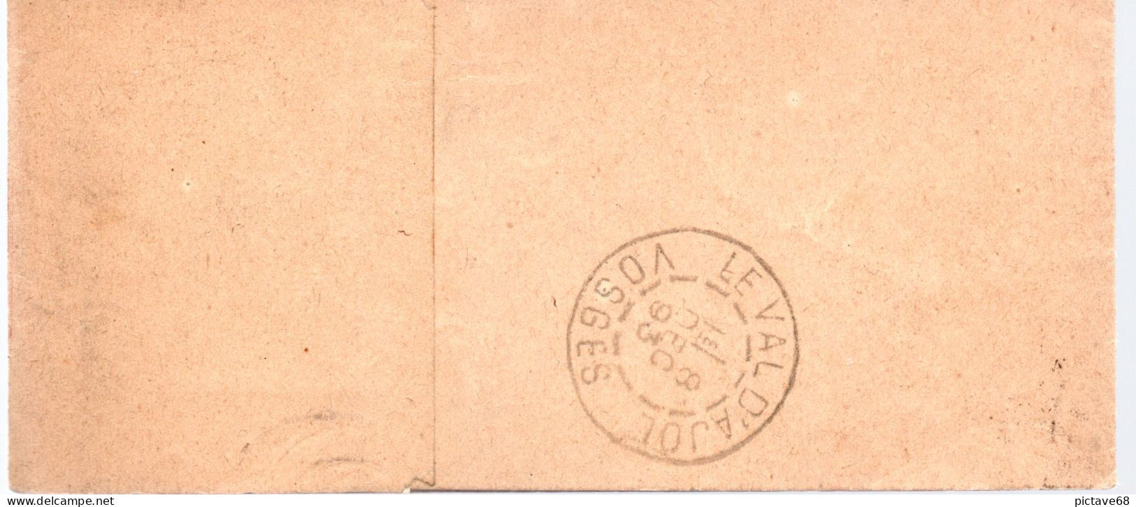 FRANCE / BANDE DE JOURNAUX/ BJ1 3cts VERMILLON TYPE SAGE OBLITERE - Bandas Para Periodicos