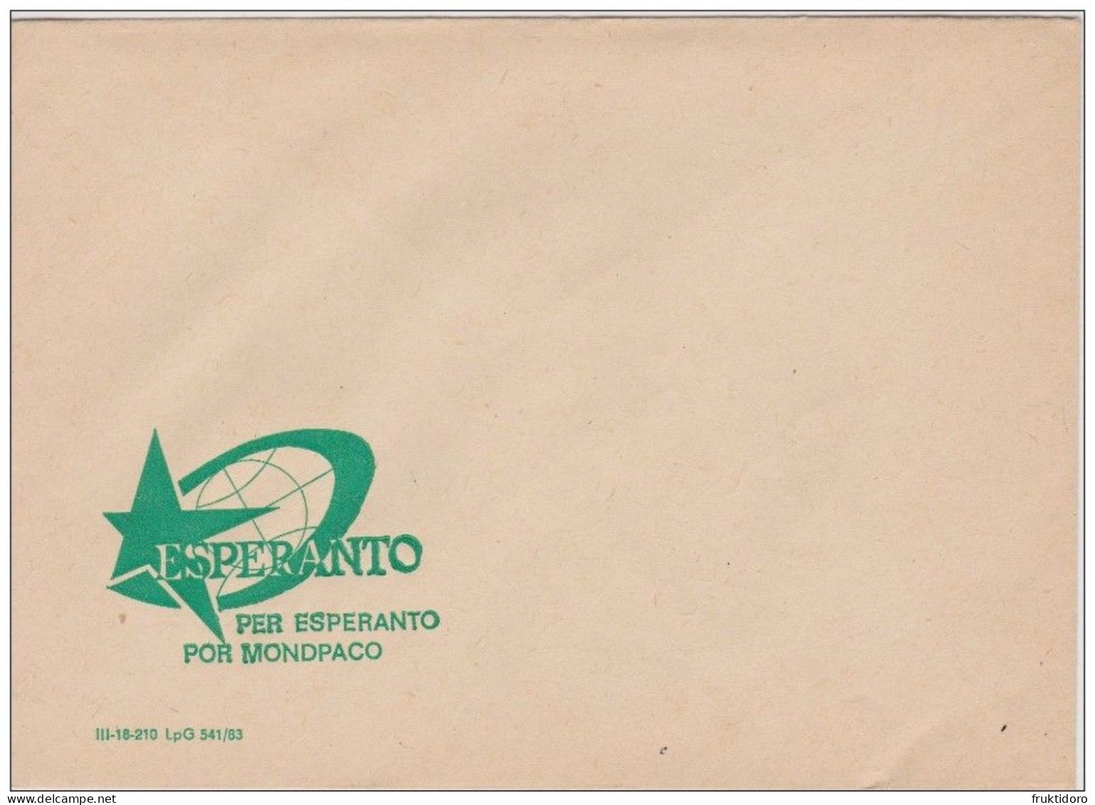 Esperanto Envelope Poland 1987 - Esperanto - Green Star - Verda Stelo - Covers & Documents