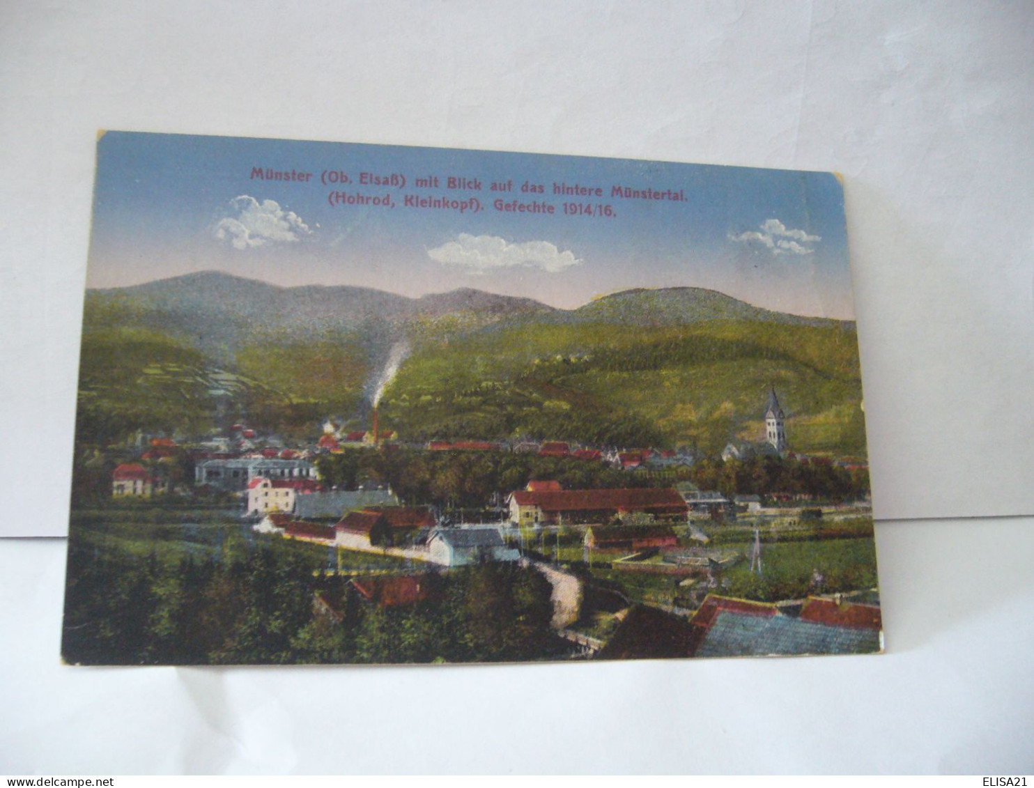 MUNSTER OB ELSAB MIT BLICK AUF DAS HINTERE MUNSTERTAL ALLEMAGNE BADE WURTEMBERG CPA - Muenstertal