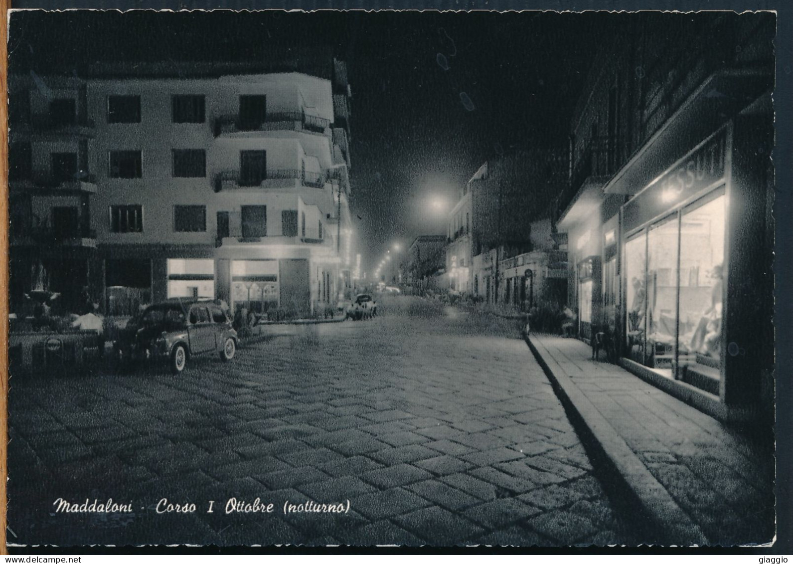 °°° 3526 - MADDALONI (CE) - CORSO I OTTOBRE (NOTTURNO) - 1960 °°° - Caserta