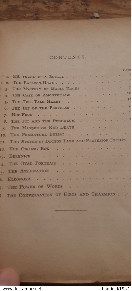 Fantastic Tales EDGAR ALLAN POE Bernhard Tauchnitz 1915 - Sonstige & Ohne Zuordnung