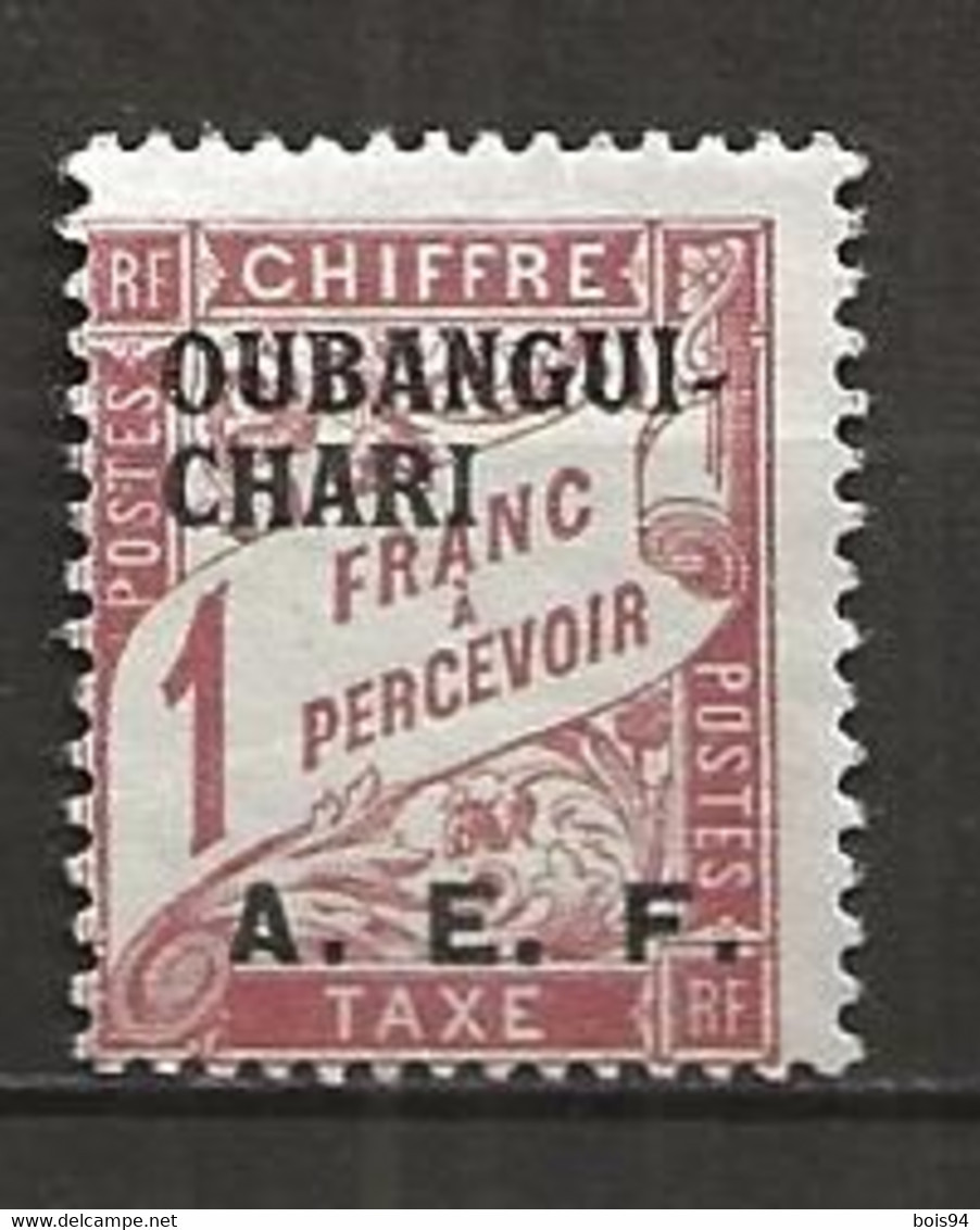 OUBANGUI 1928 .  TAXE  N°  9 . Neuf (*) Sans Gomme . - Neufs